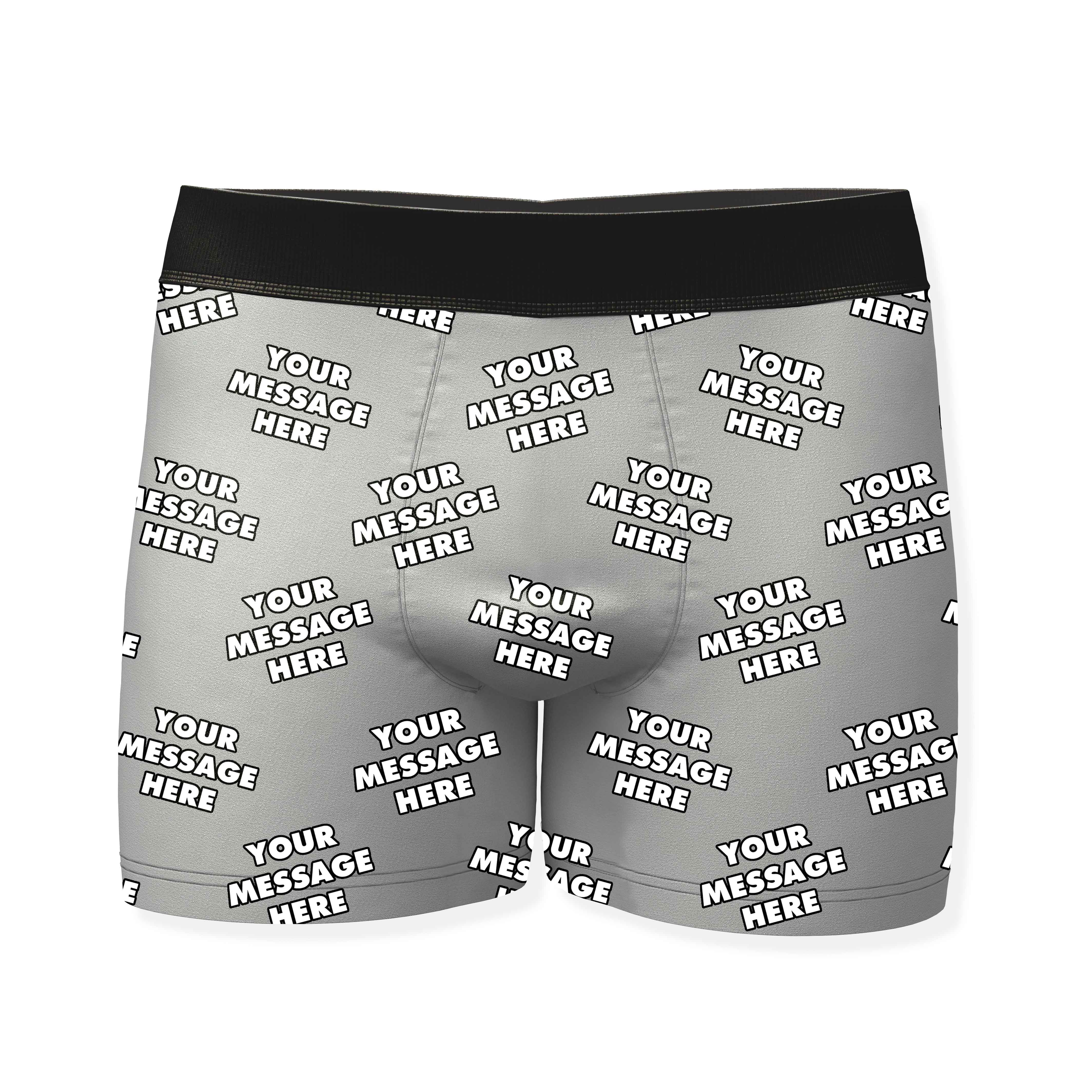 Personalised Boxers With Your Message
