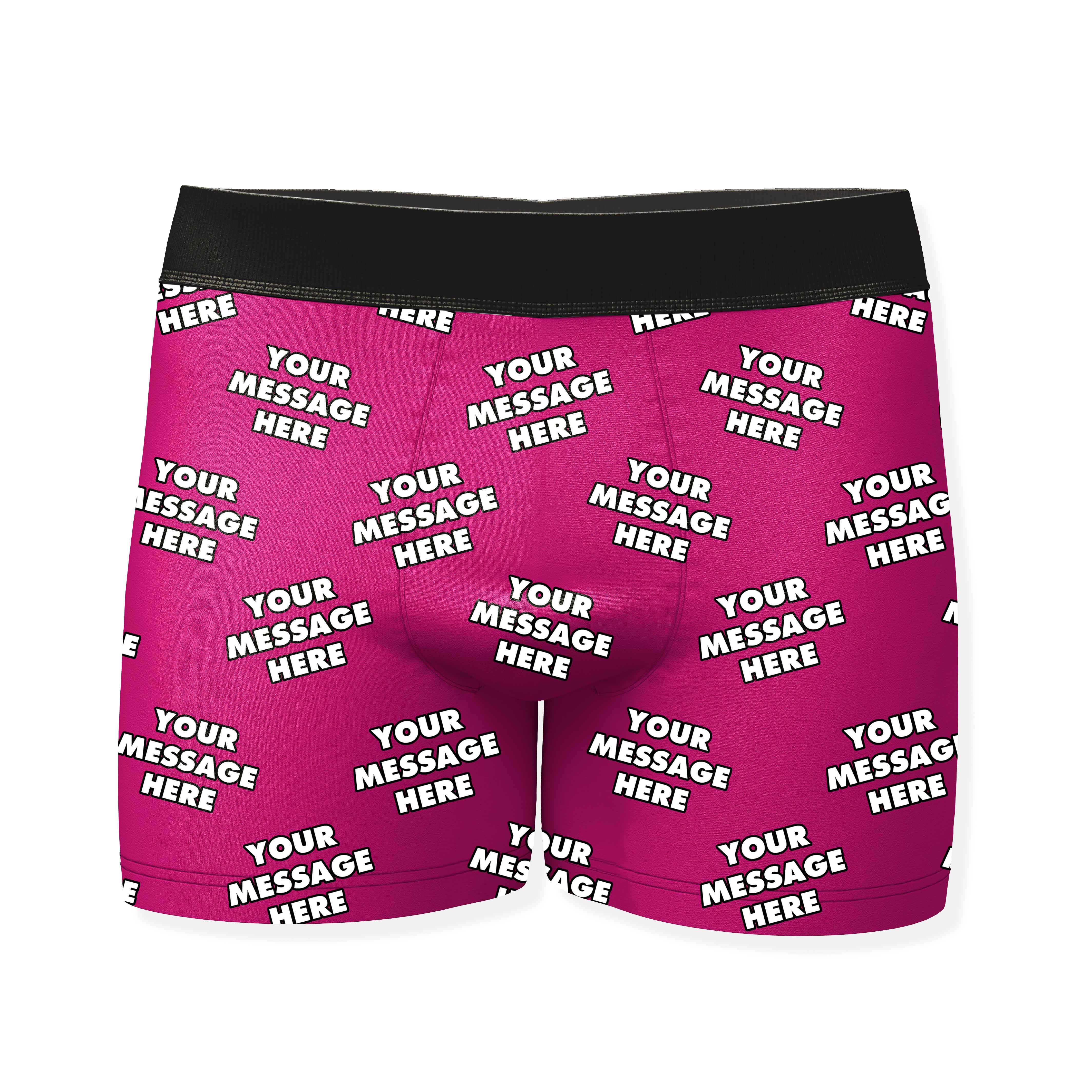Personalised Boxers With Your Message