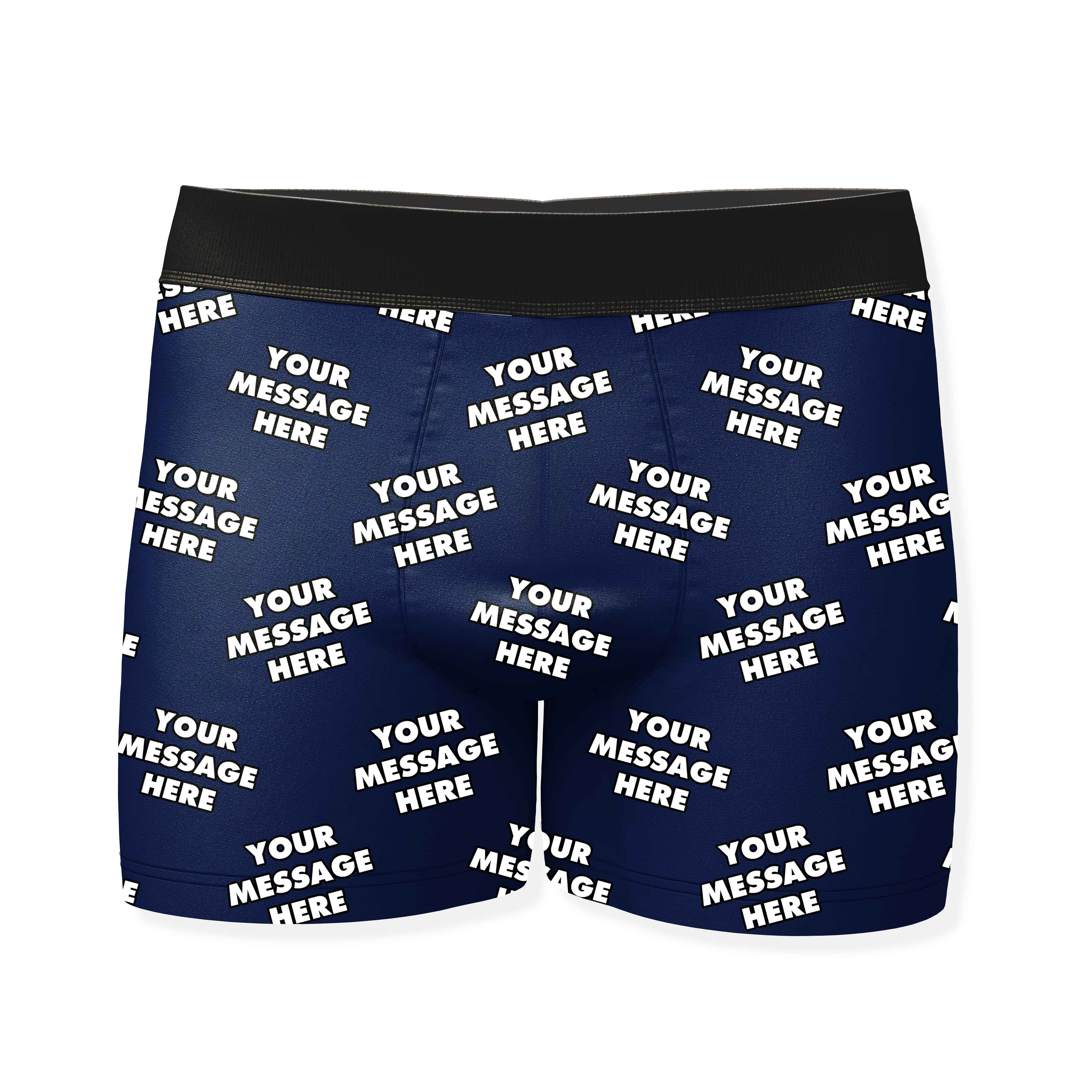 Personalised Boxers With Your Message