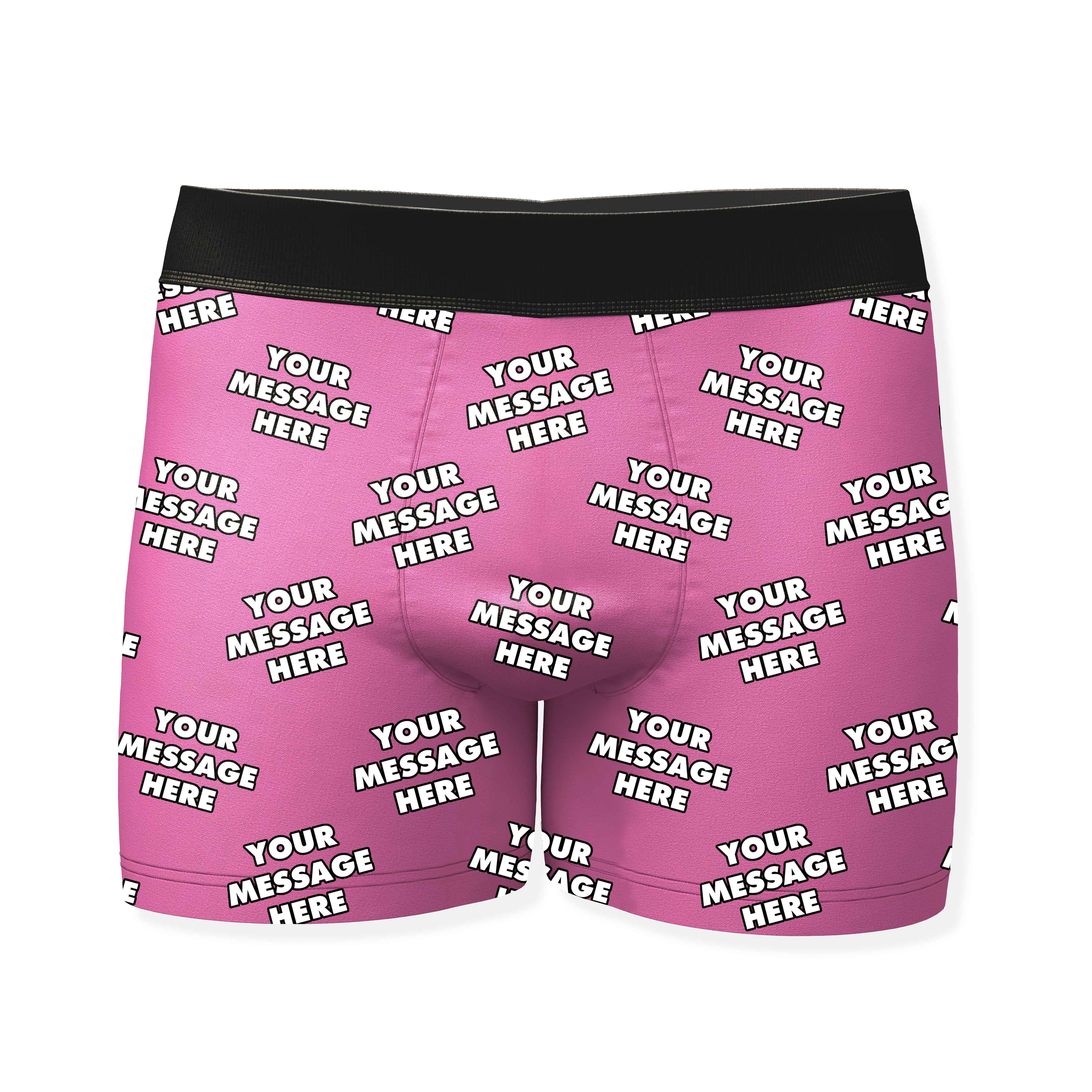 Personalised Boxers With Your Message