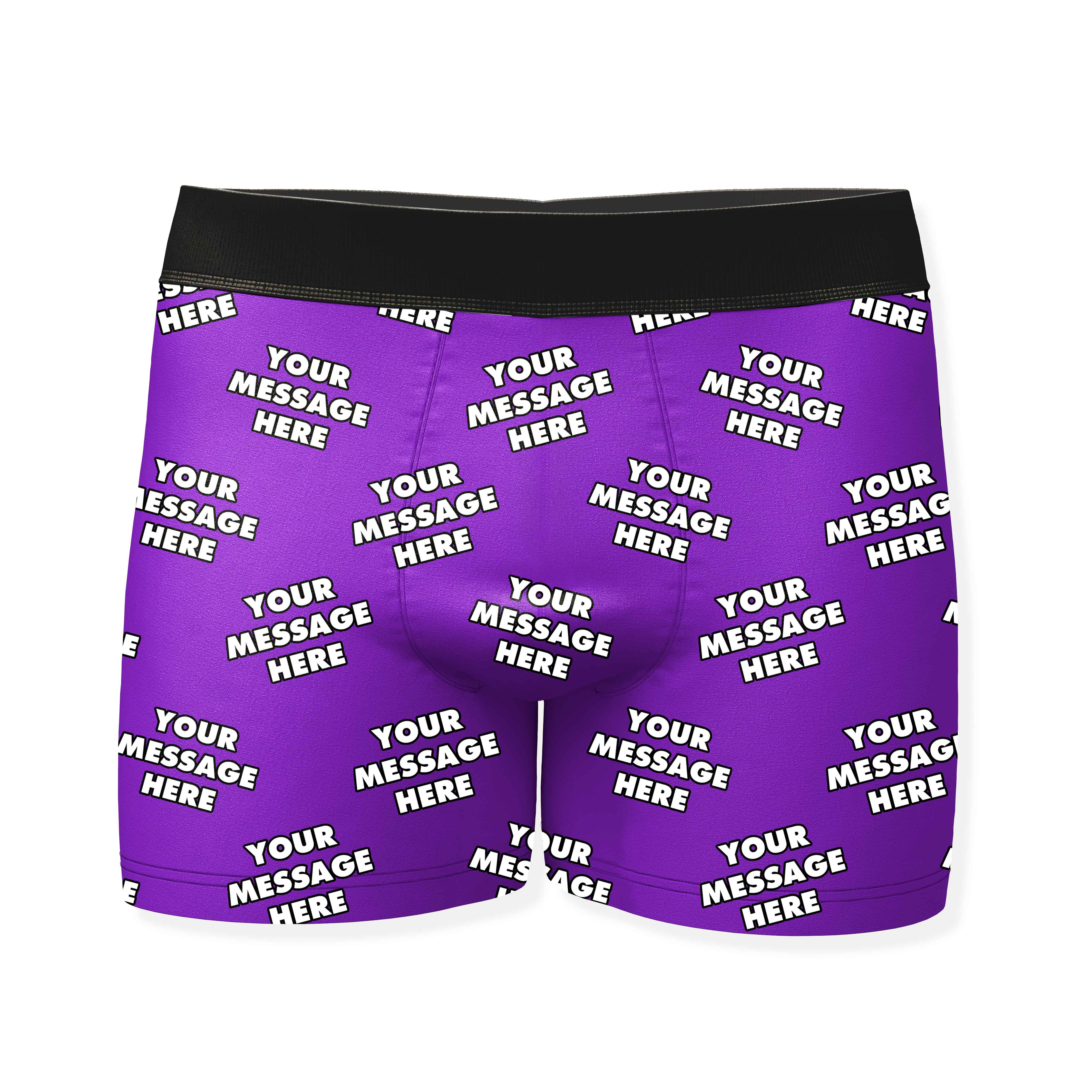 Personalised Boxers With Your Message