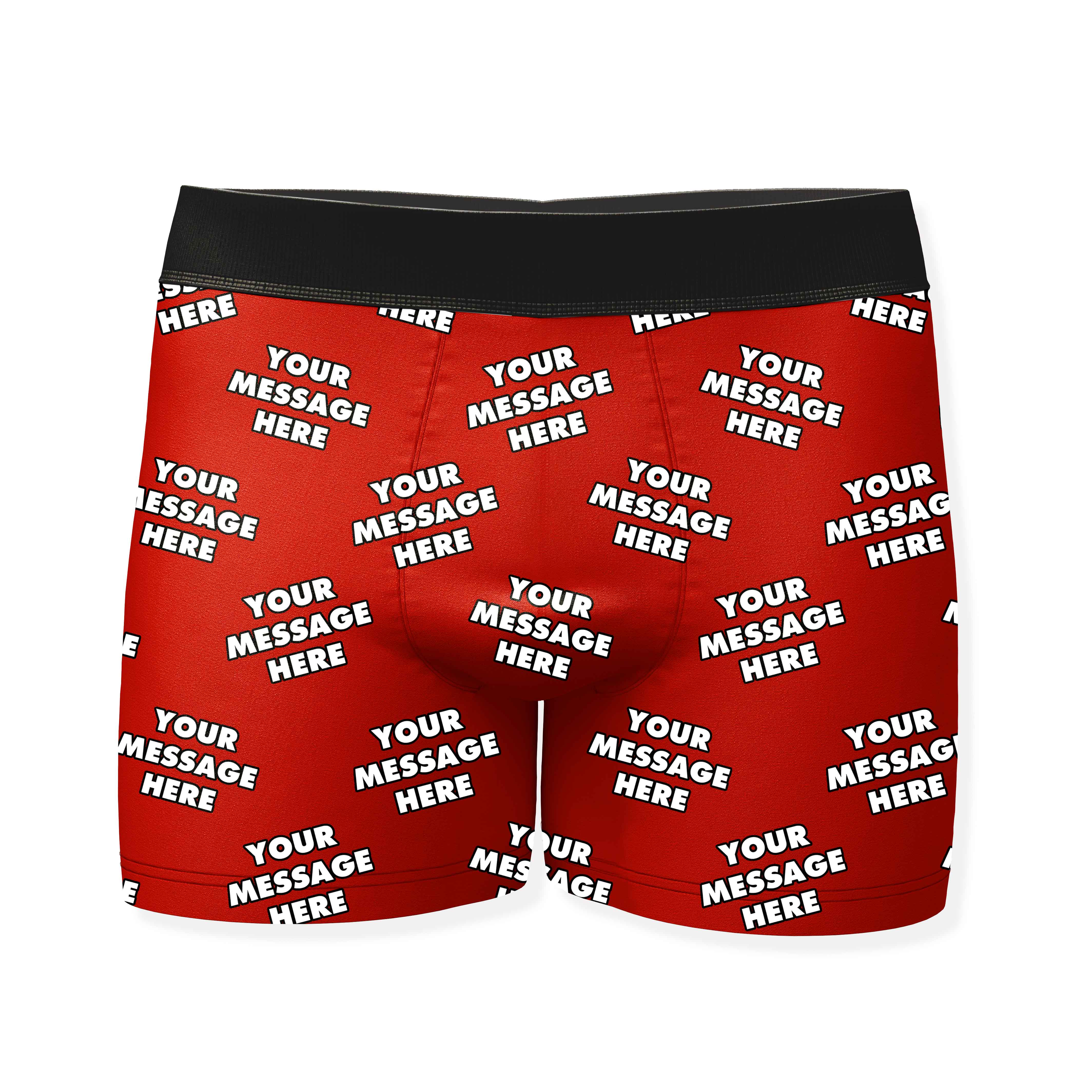 Personalised Boxers With Your Message