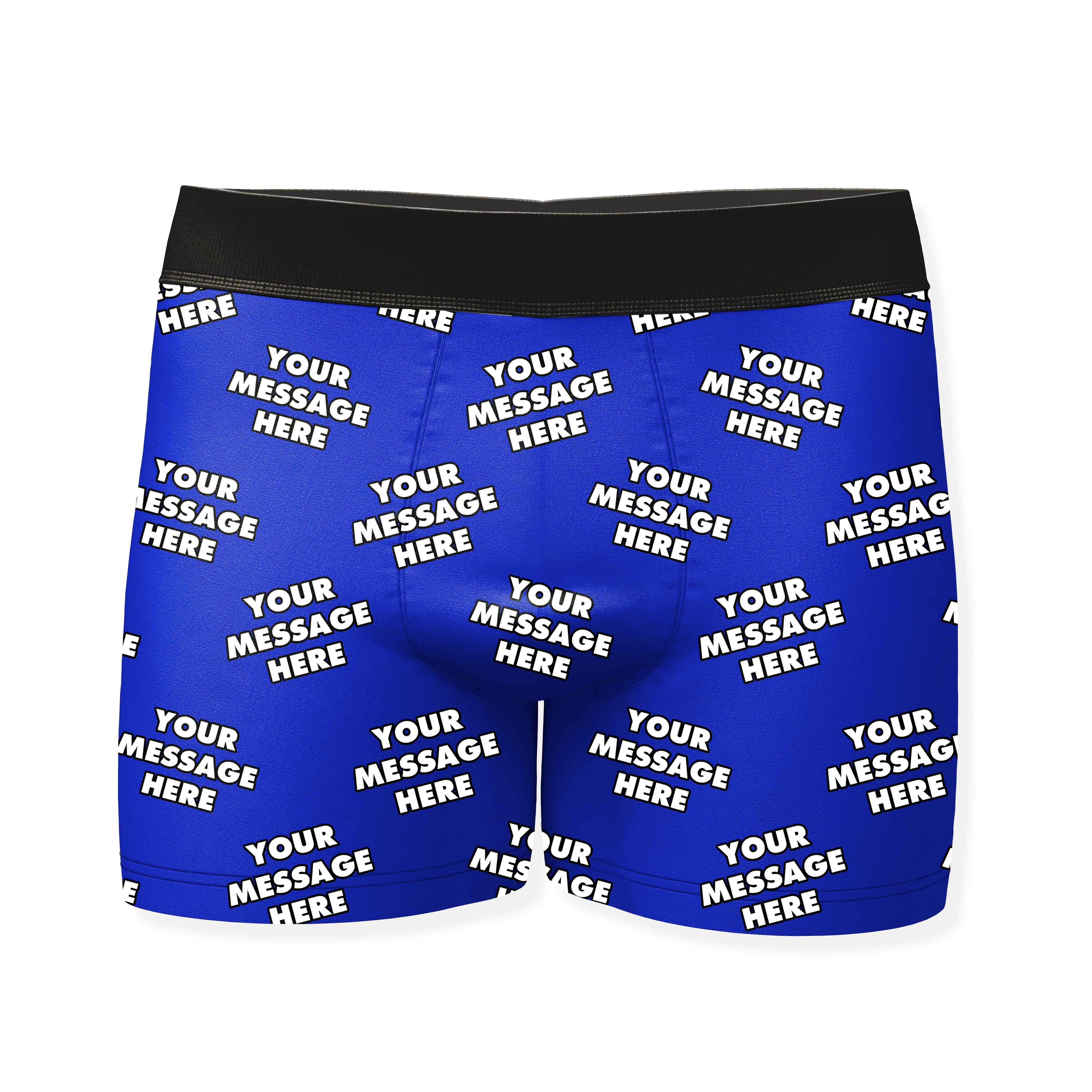 Personalised Boxers With Your Message