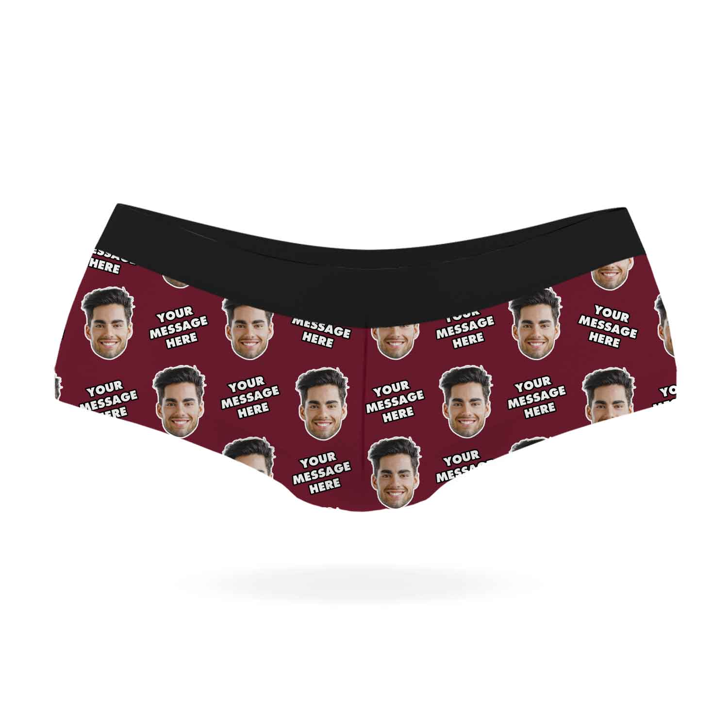 Personalised Knickers With Your Face & Message