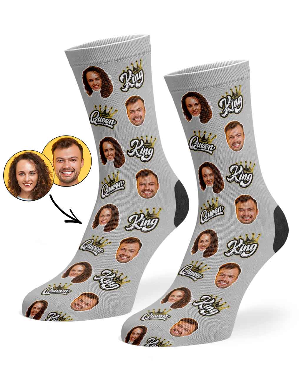 King & Queen Socks