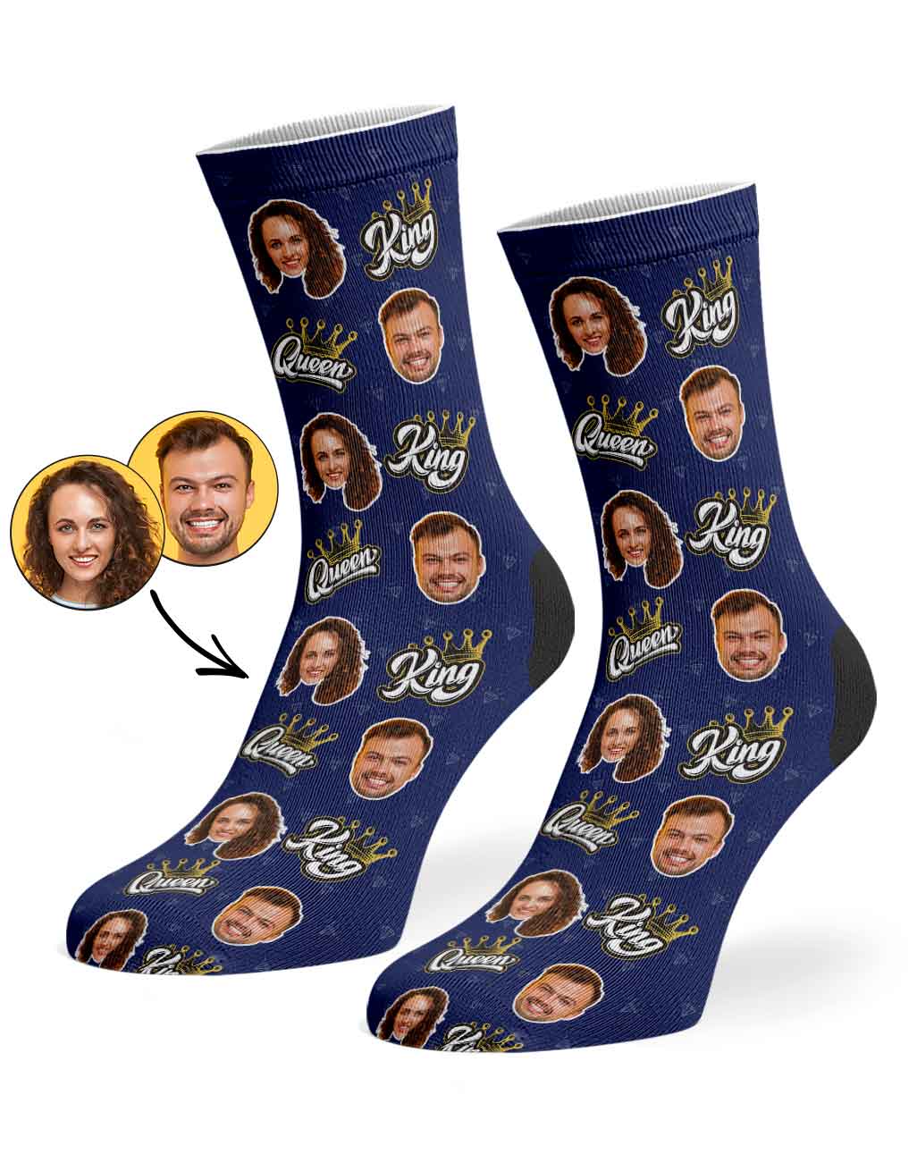 King & Queen Socks