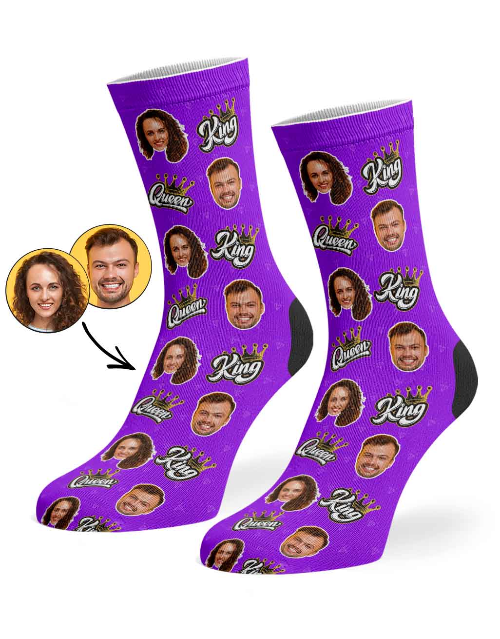 King & Queen Socks