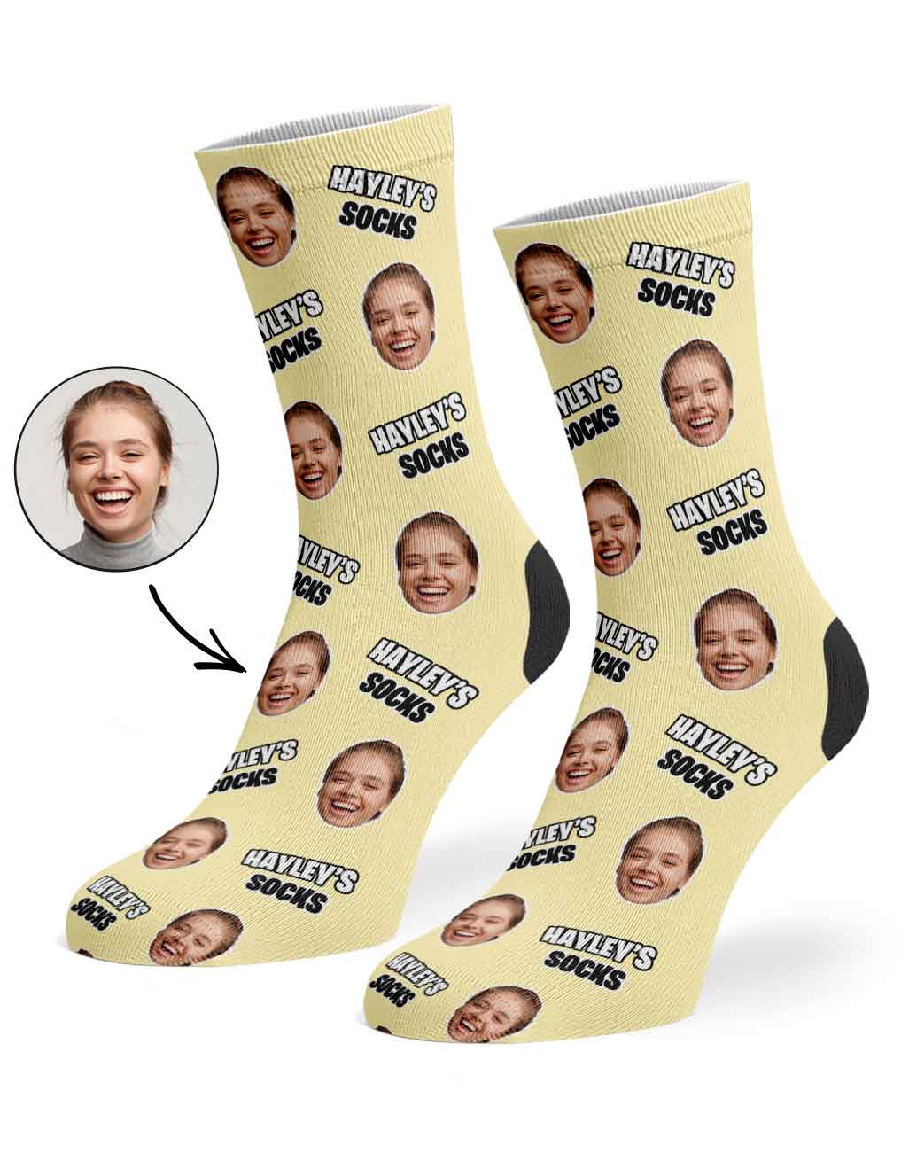 Your Socks Personalised Your Name & Face