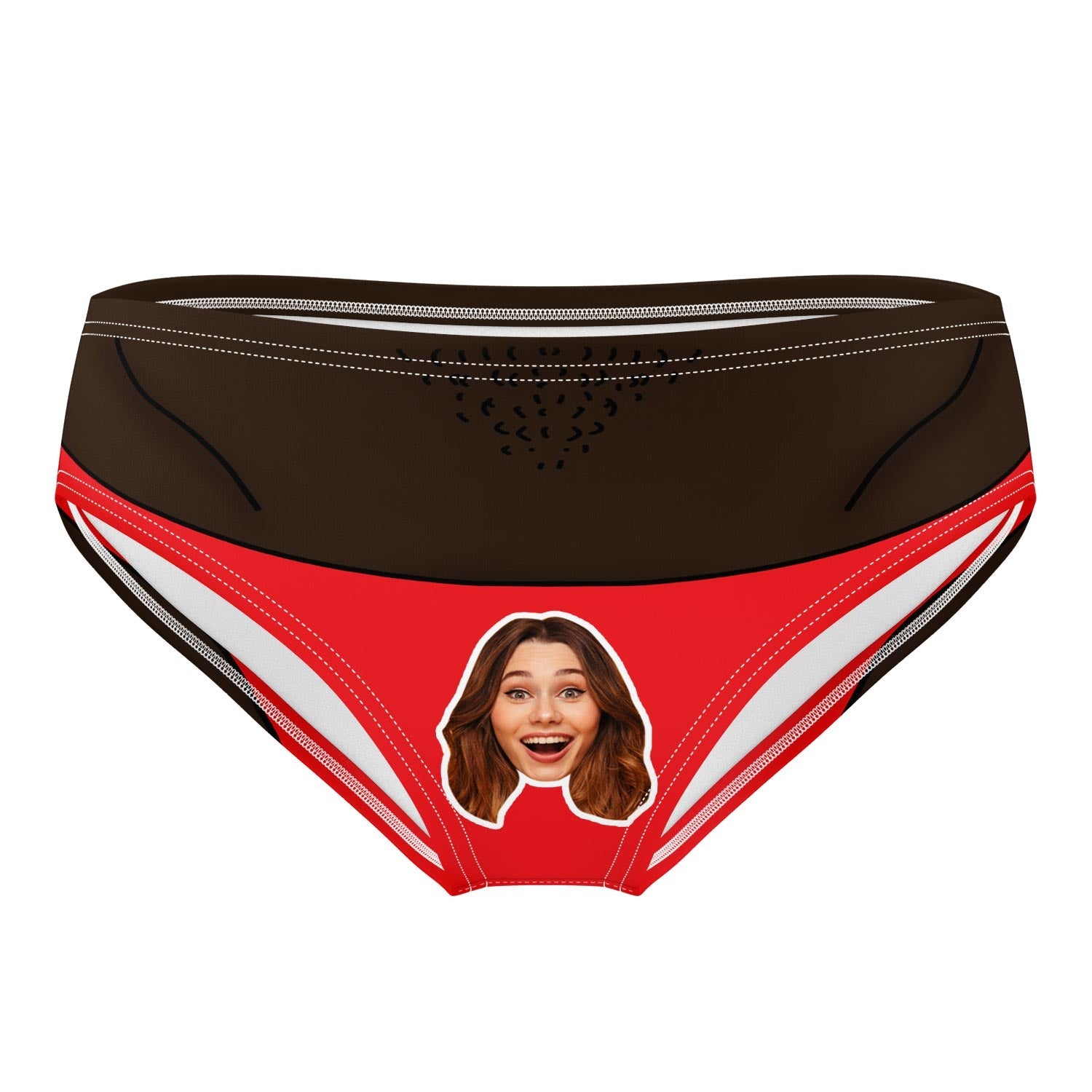 Face Thong Personalised Swim Trunks