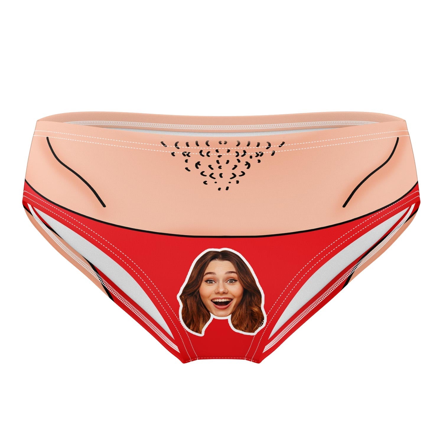 Face Thong Personalised Swim Trunks