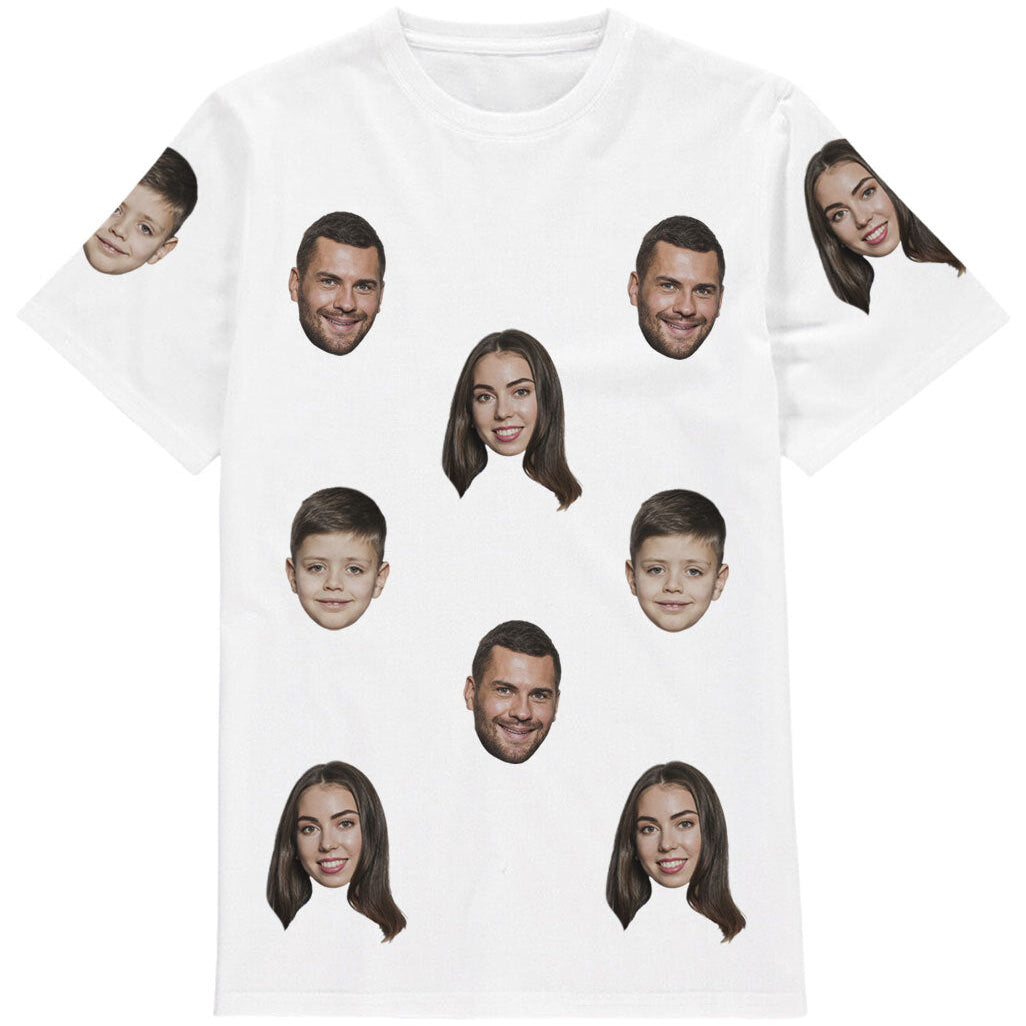 family face t shirt personalised
