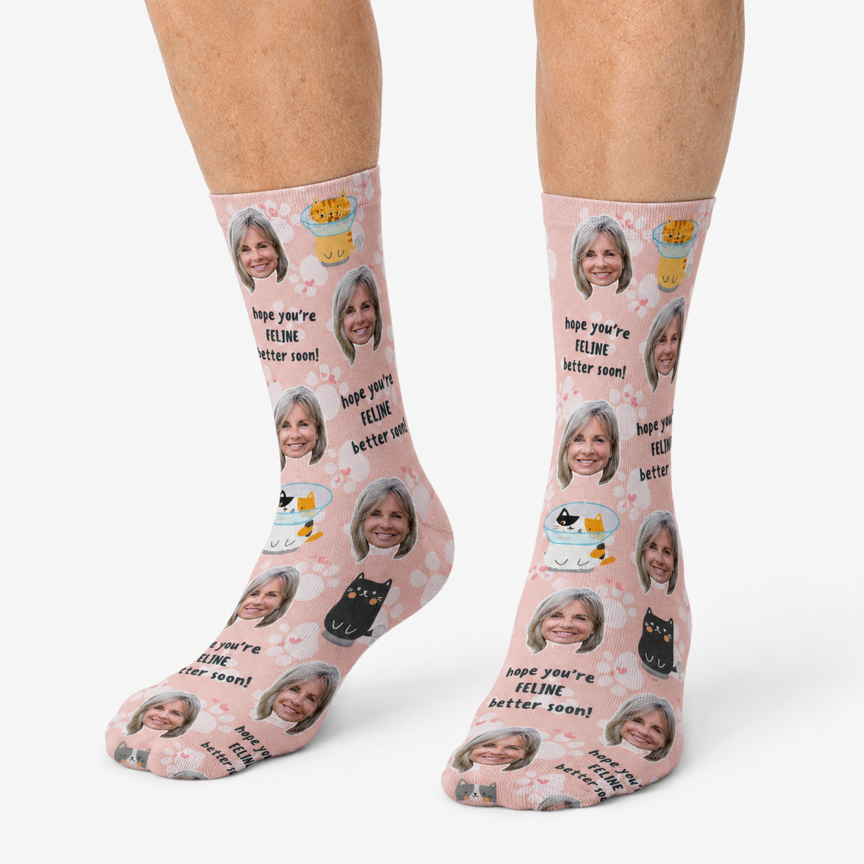 Feline Better Soon Socks