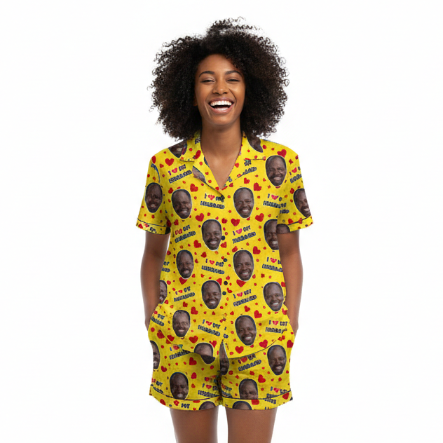 I Love My Husband Personalised Hawaiian Shirt Shorts Set