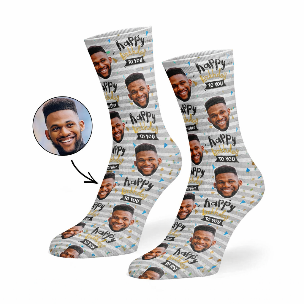 Happy Birthday Brother Socks