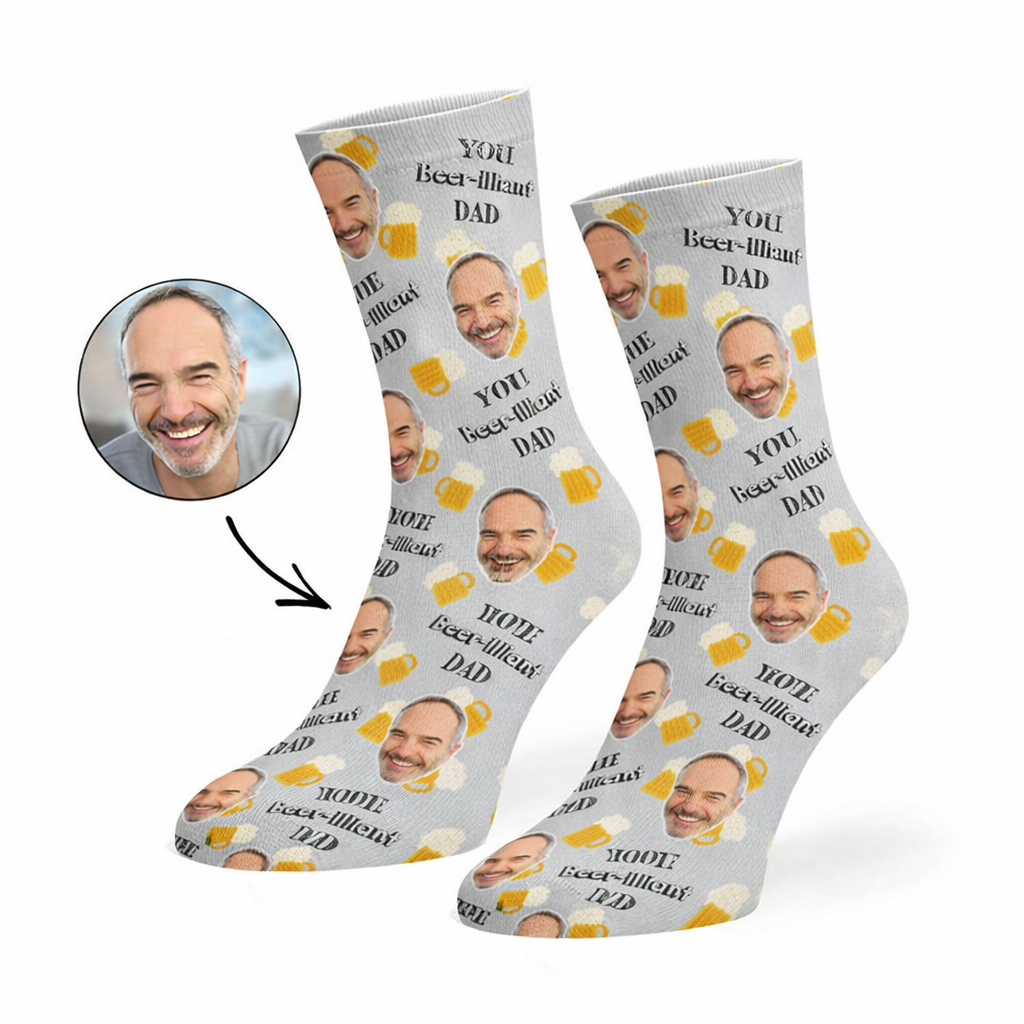 Beer-illiant Dad Socks