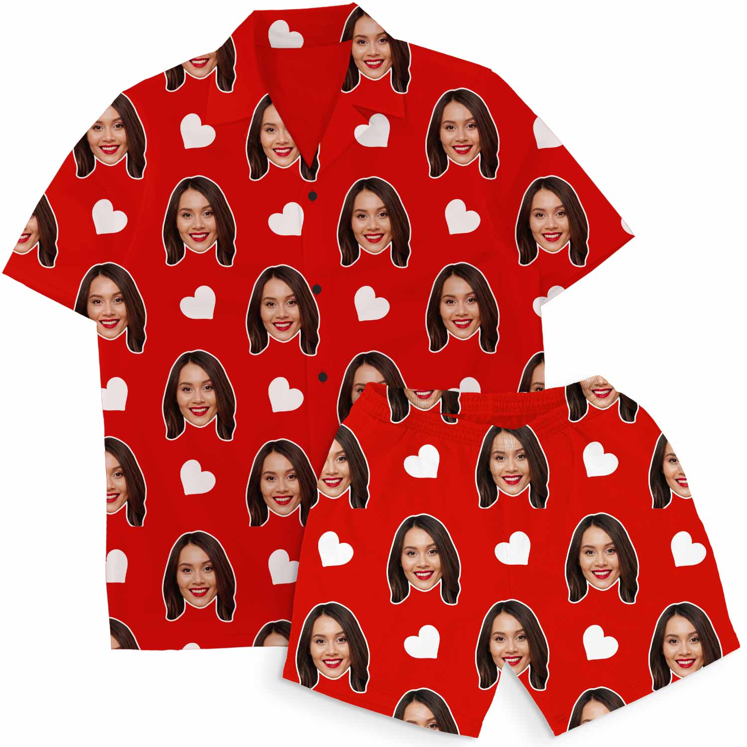 Personalised Hawaiian Shirt Shorts Set