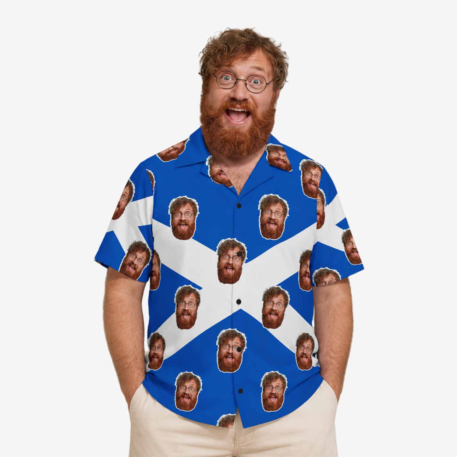 Scotland Flag Hawaiian Shirt