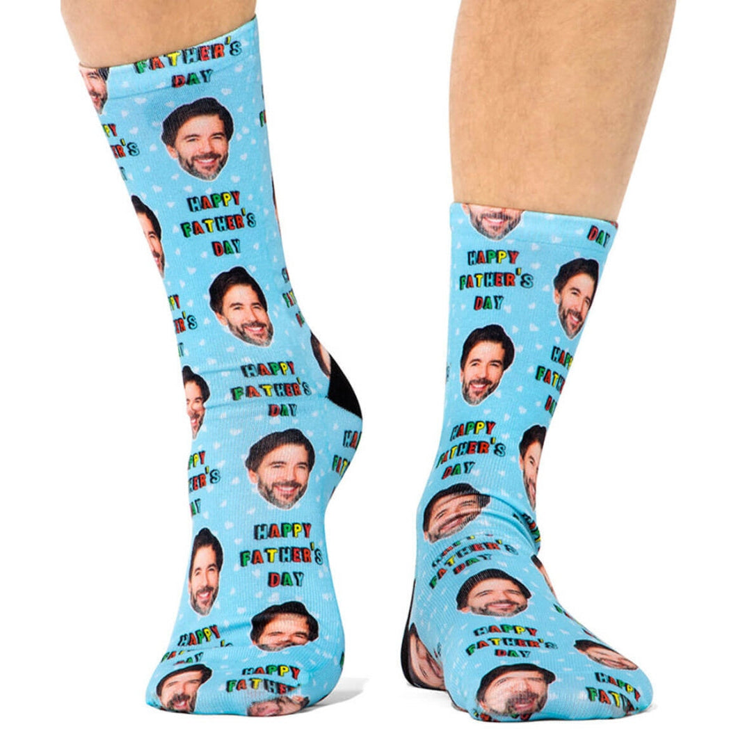 Happy Father's Day Hearts Socks