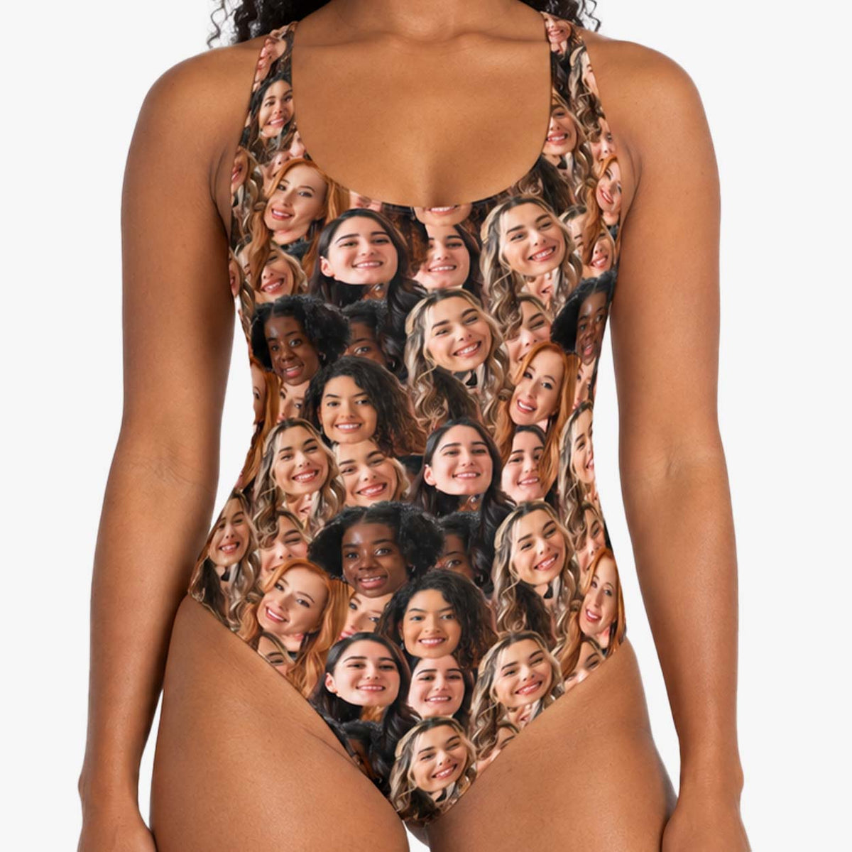 Hen Party Personalised Face Mash Swimsuit
