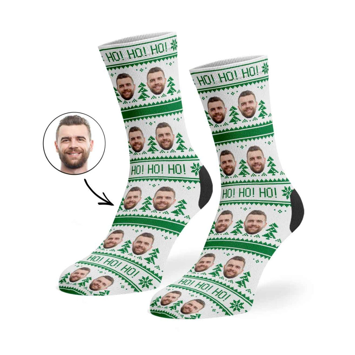 Ho Ho Ho Christmas Socks