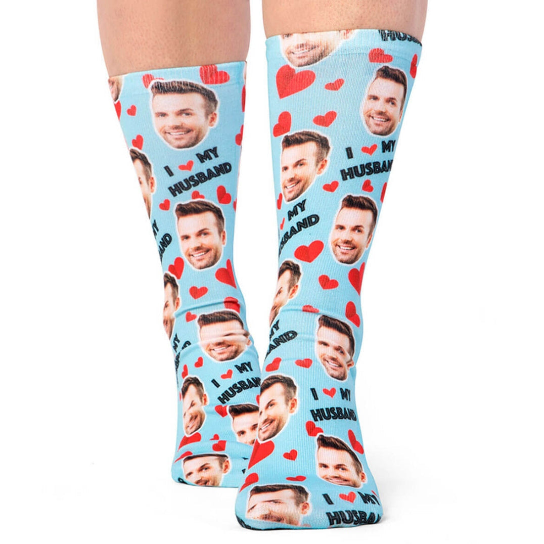 I Love My Husband Socks
