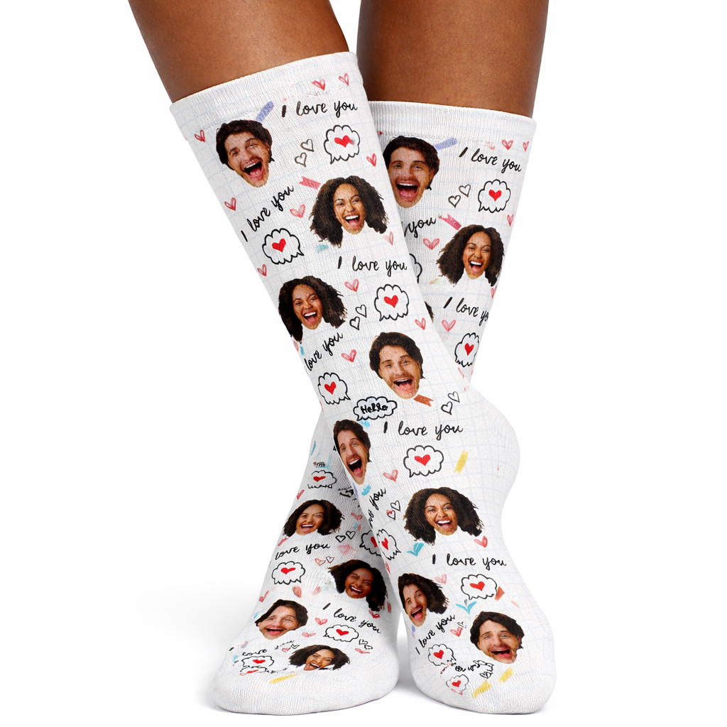 I Love You Personalised Socks