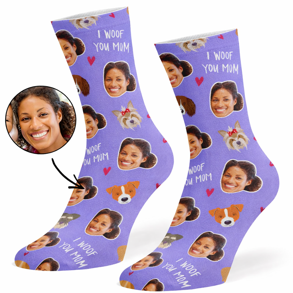 I Woof You Mum Socks