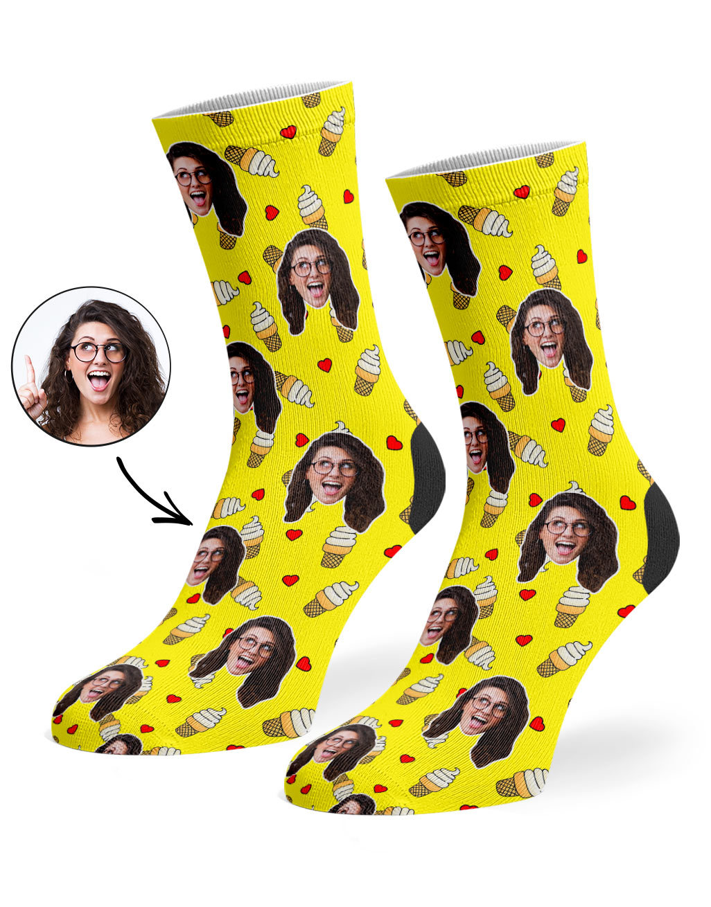 Love Ice Cream Socks