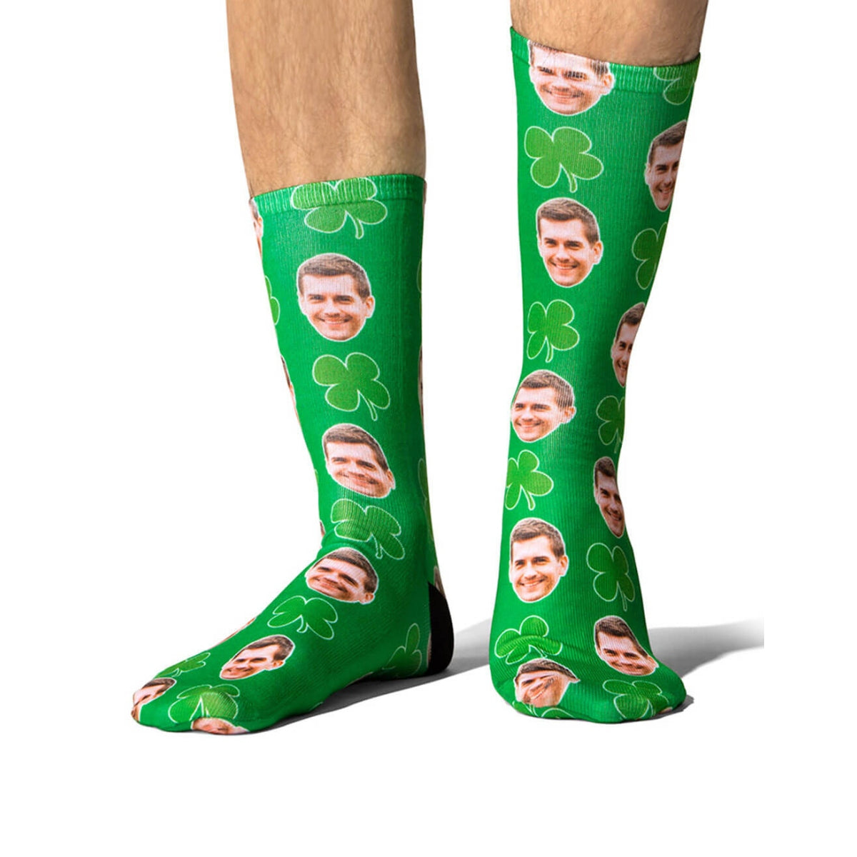 Shamrock Face Socks