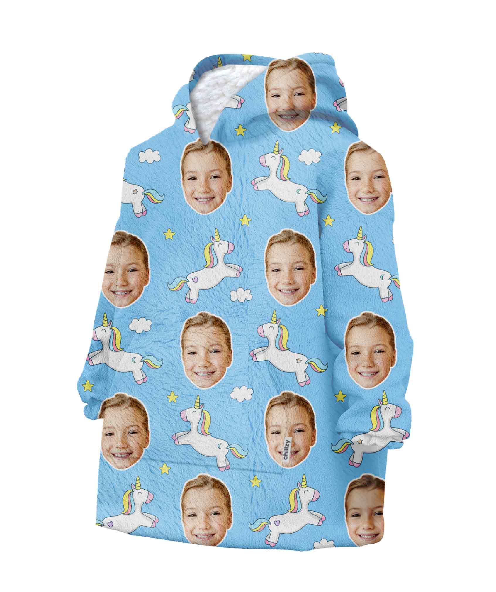Unicorn Kids Chillzy Kids Hoodie Blanket