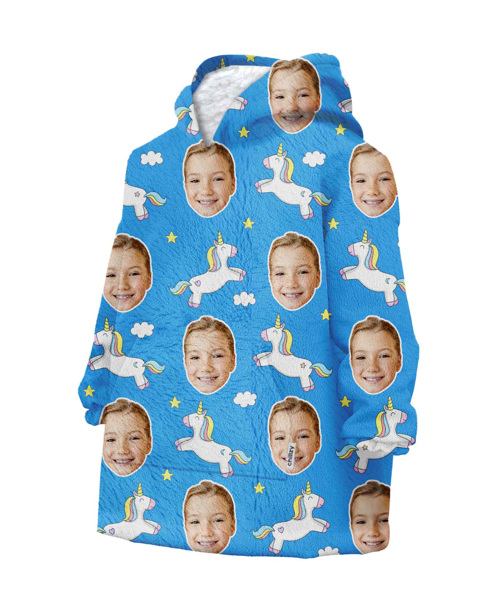 Unicorn Kids Chillzy Kids Hoodie Blanket