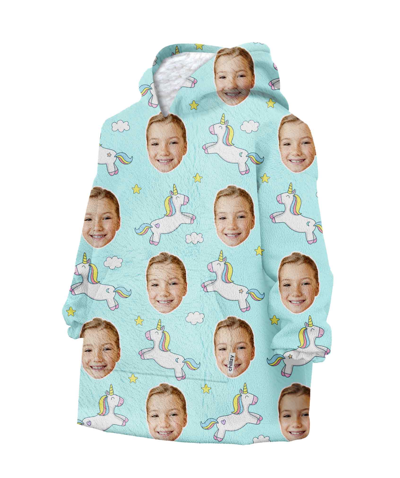 Unicorn Kids Chillzy Kids Hoodie Blanket