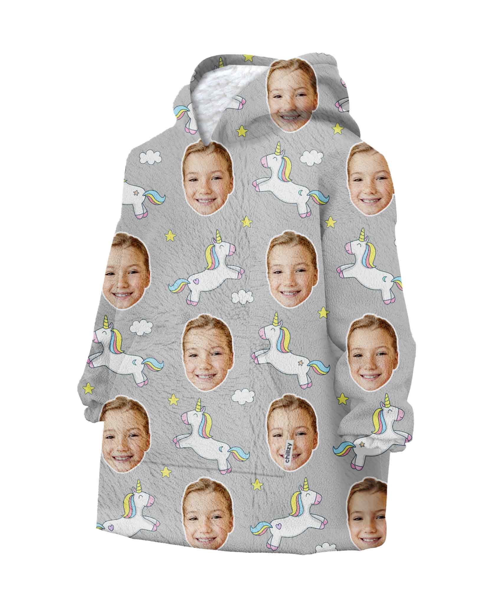 Unicorn Kids Chillzy Kids Hoodie Blanket