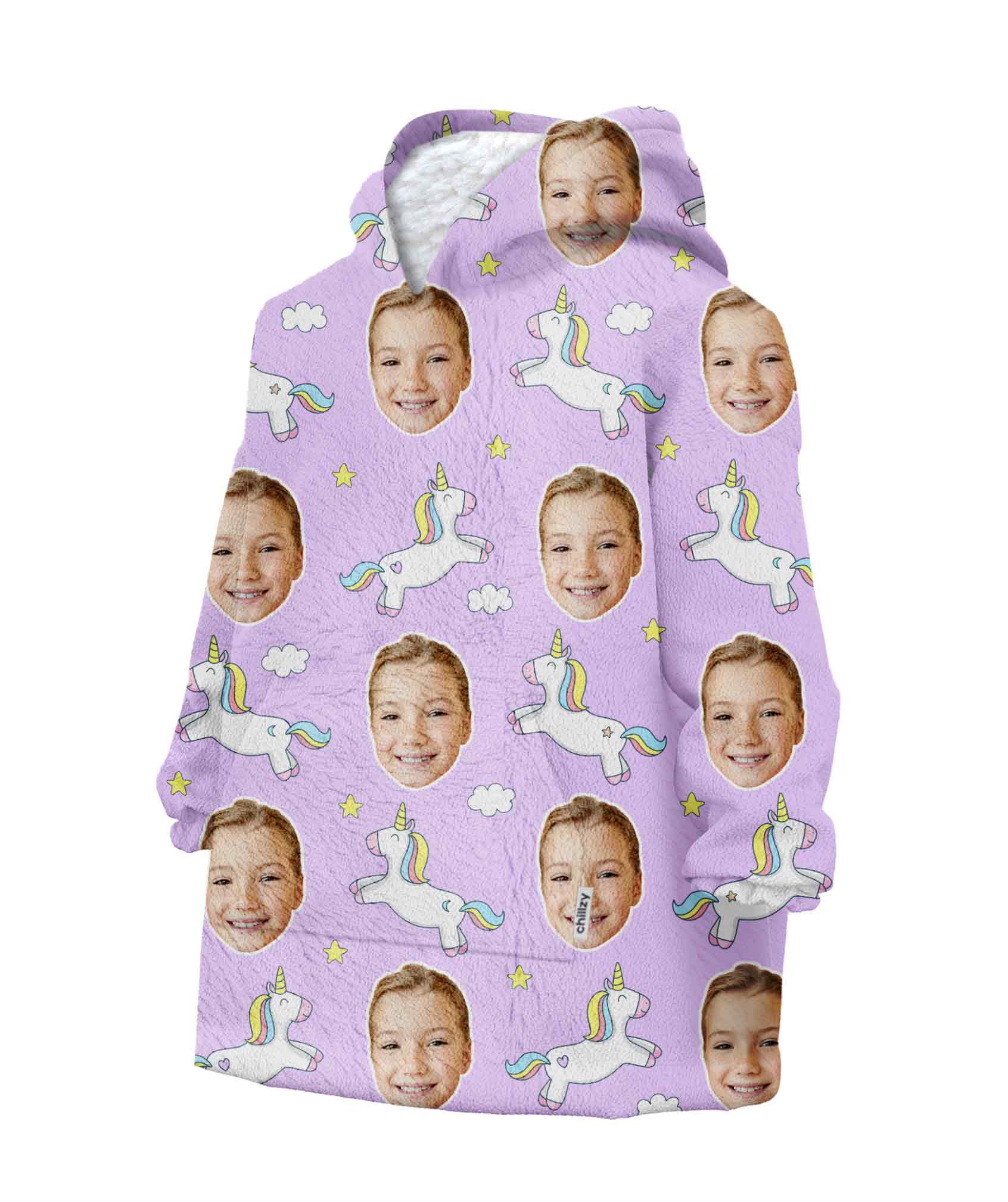 Unicorn Kids Chillzy Kids Hoodie Blanket
