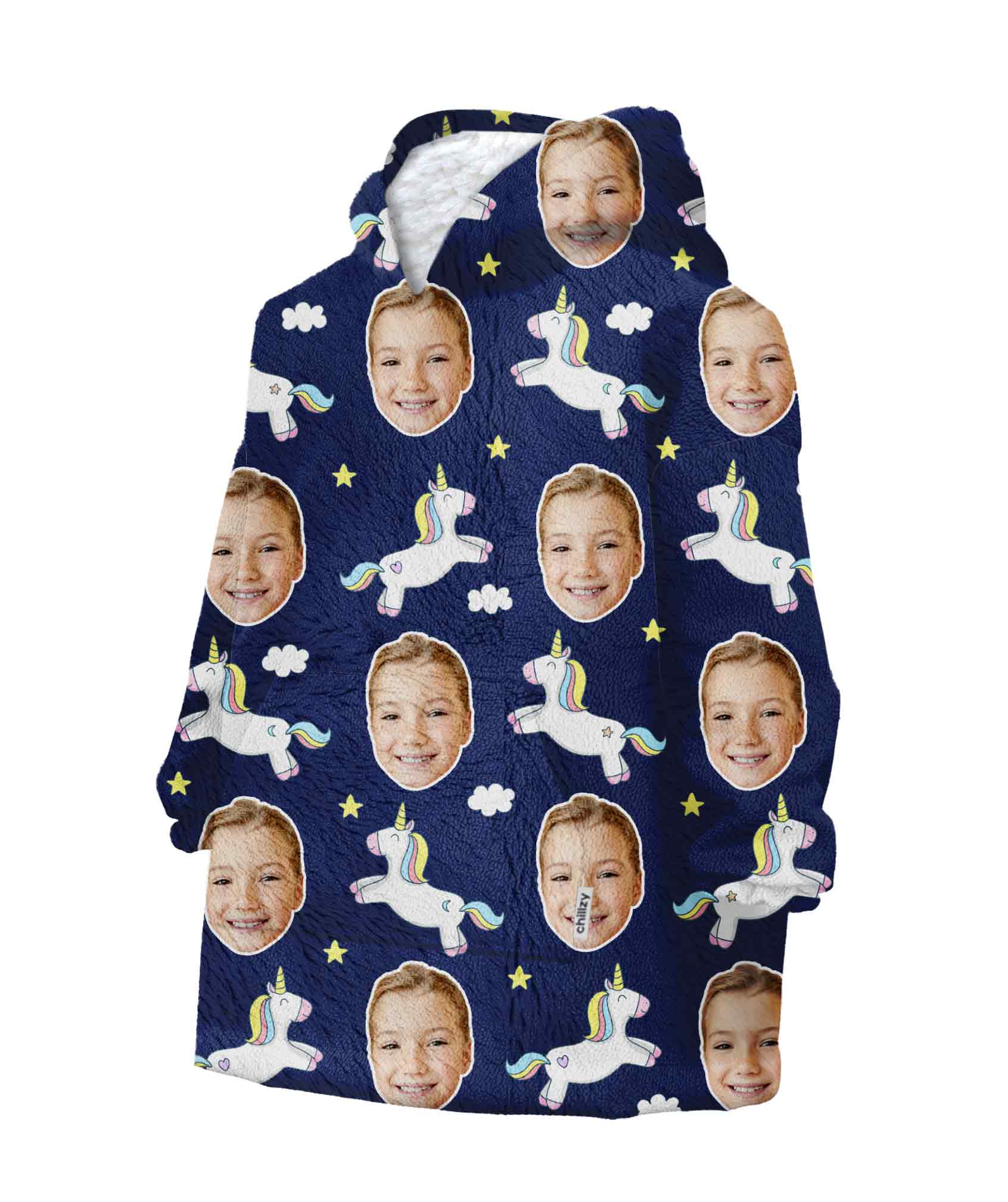Unicorn Kids Chillzy Kids Hoodie Blanket