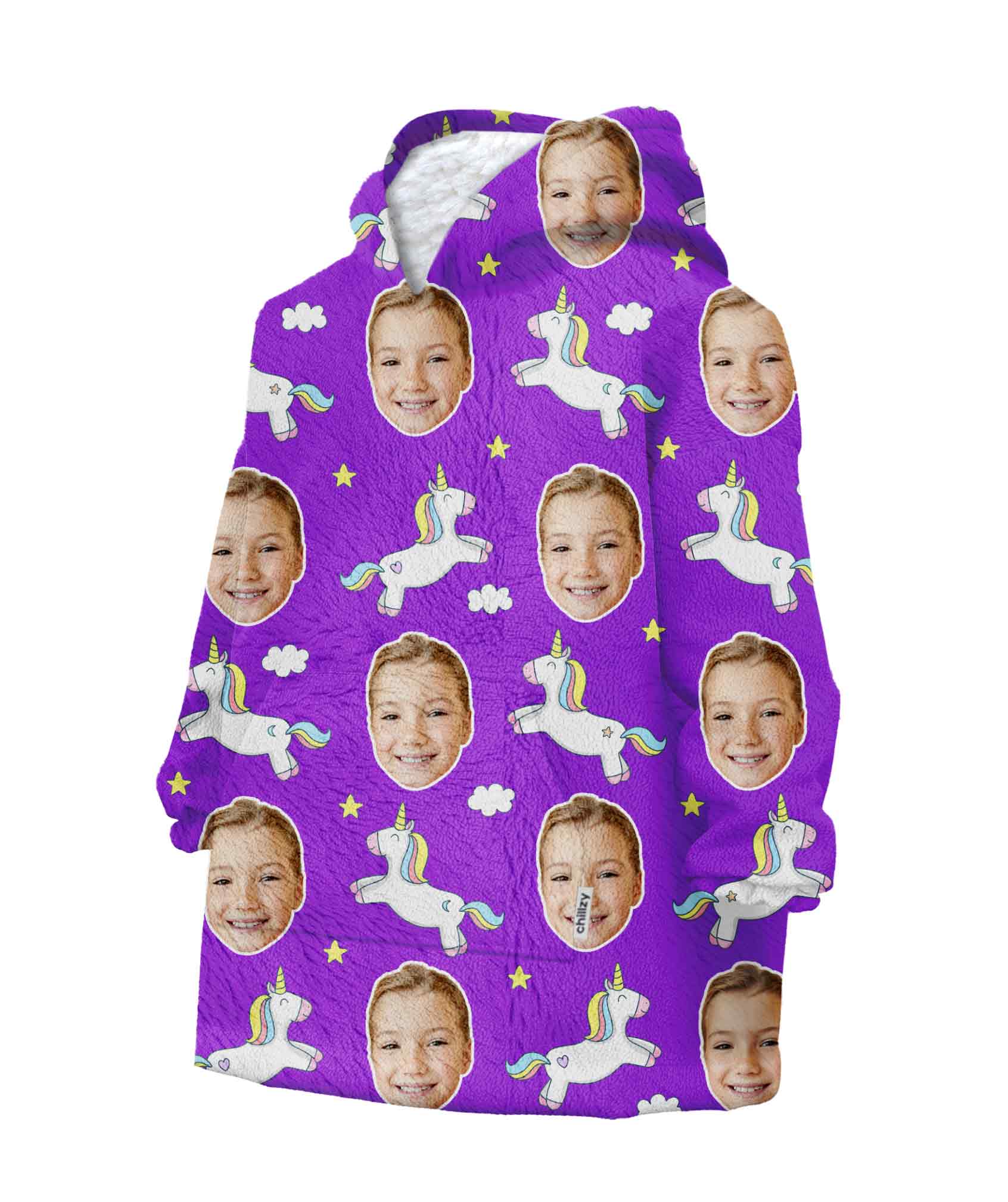 Unicorn Kids Chillzy Kids Hoodie Blanket