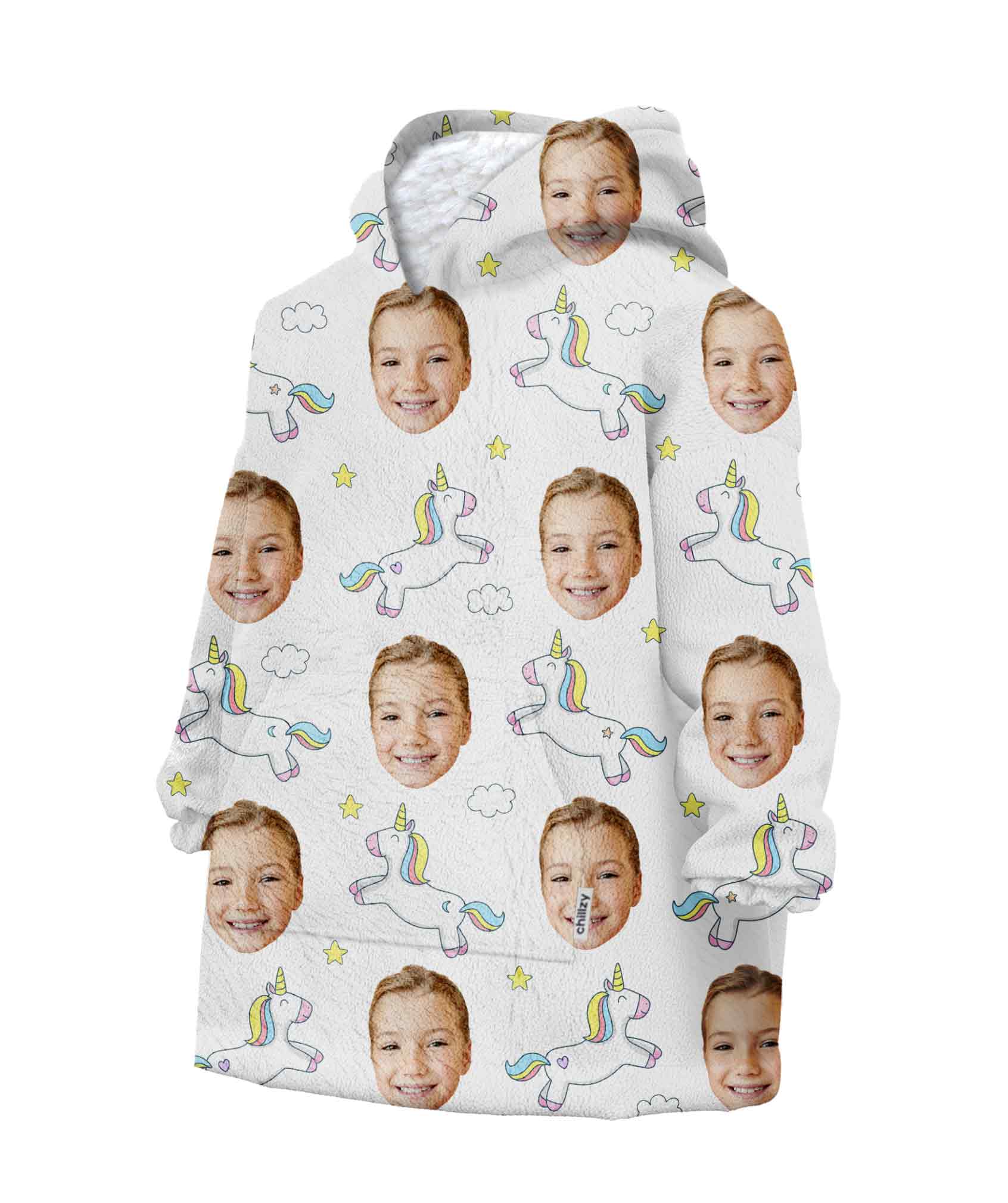 Unicorn Kids Chillzy Kids Hoodie Blanket