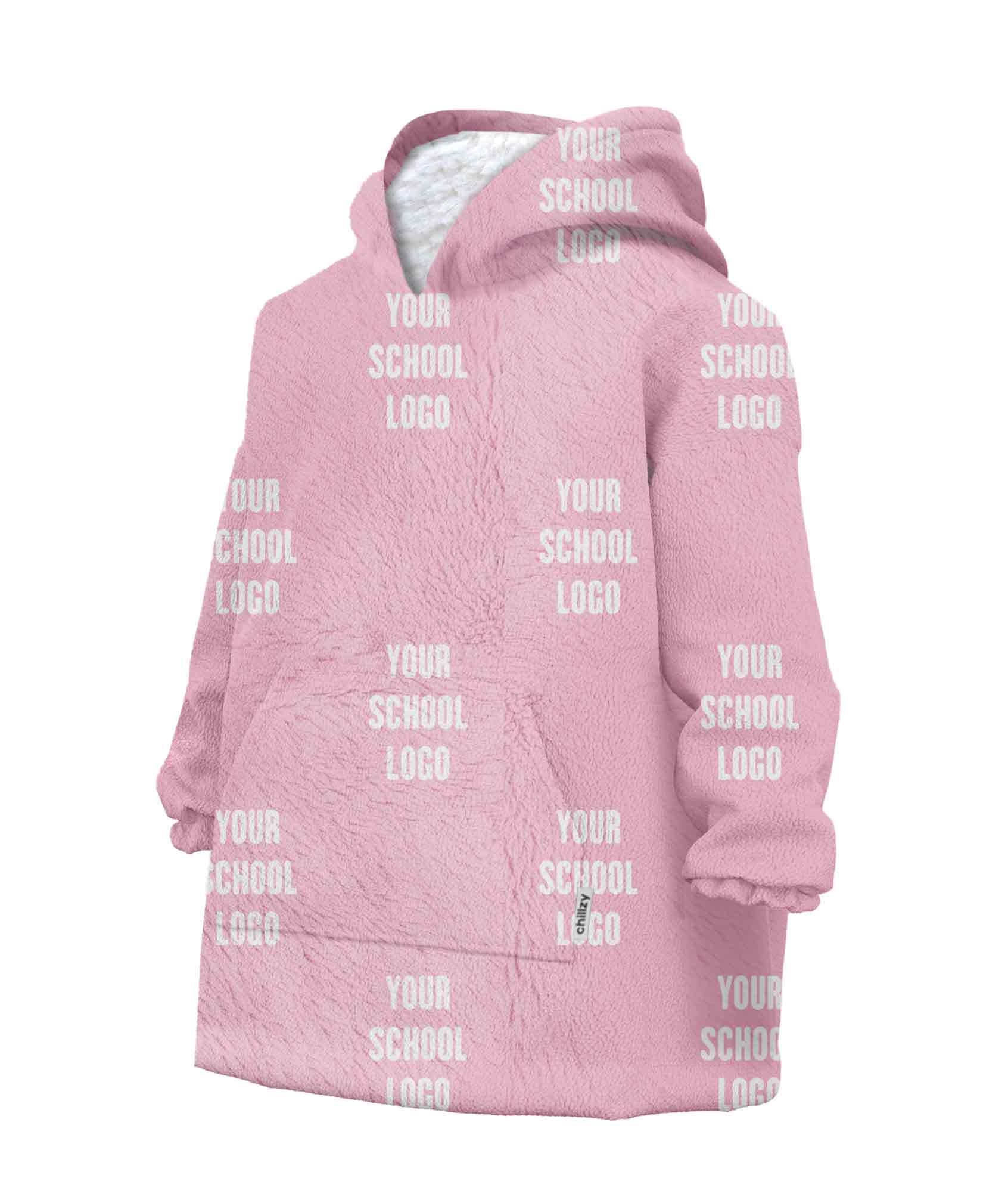 Your School Logo Chillzy Kids Hoodie Blanket