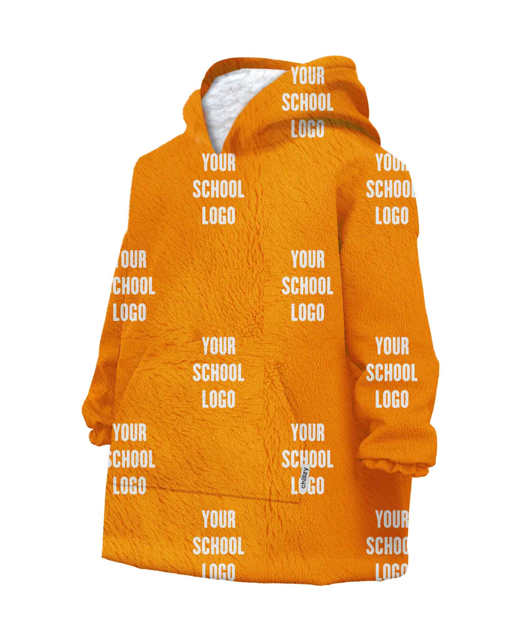 Your School Logo Chillzy Kids Hoodie Blanket