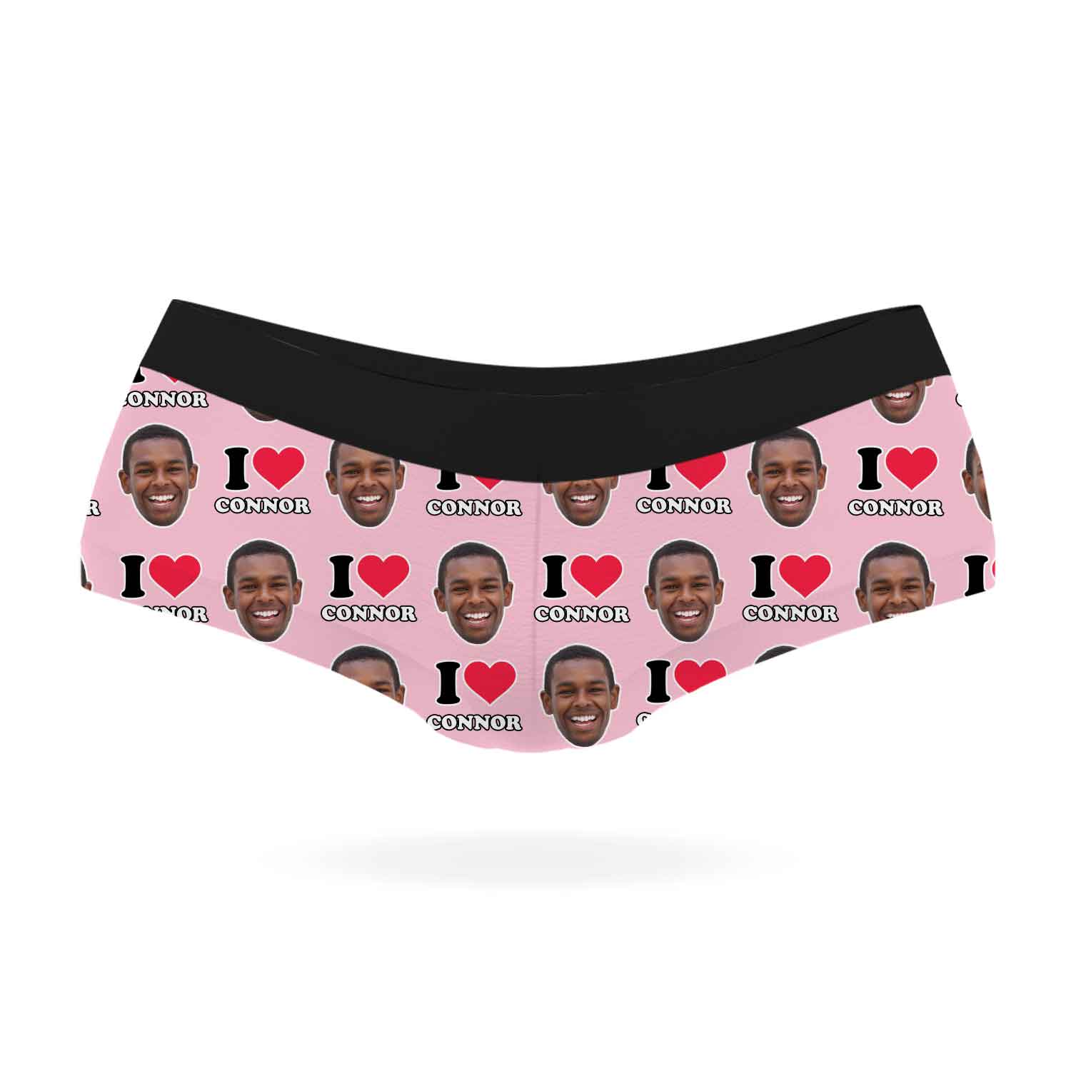I Heart Name Knickers Personalised With Your Face