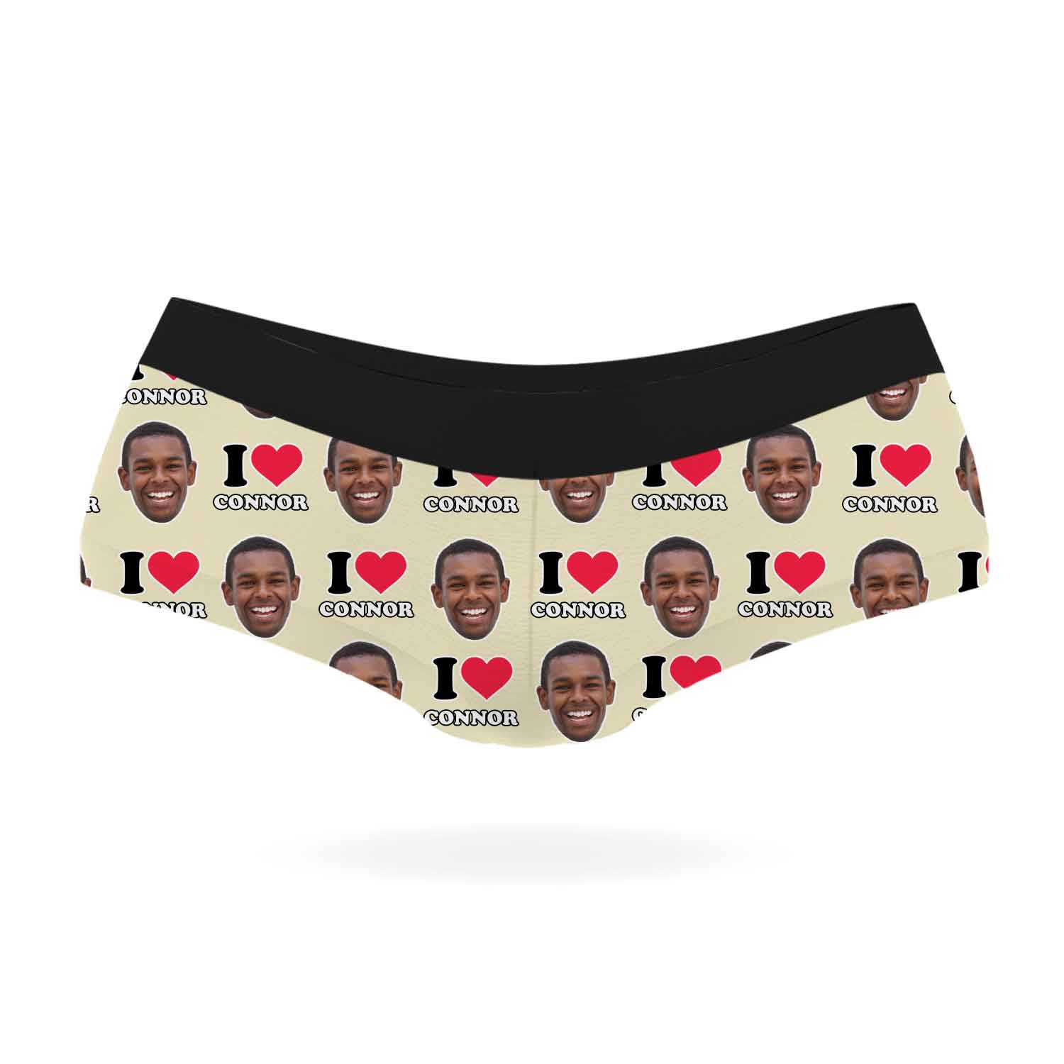 I Heart Name Knickers Personalised With Your Face