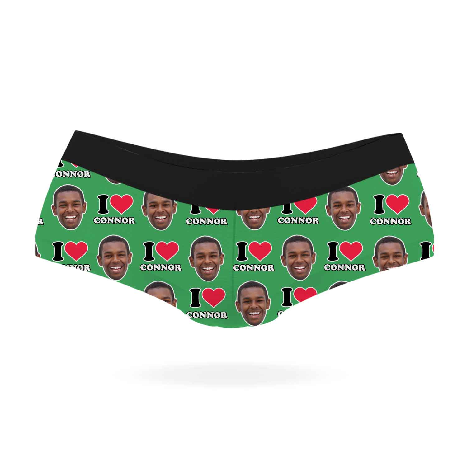 I Heart Name Knickers Personalised With Your Face