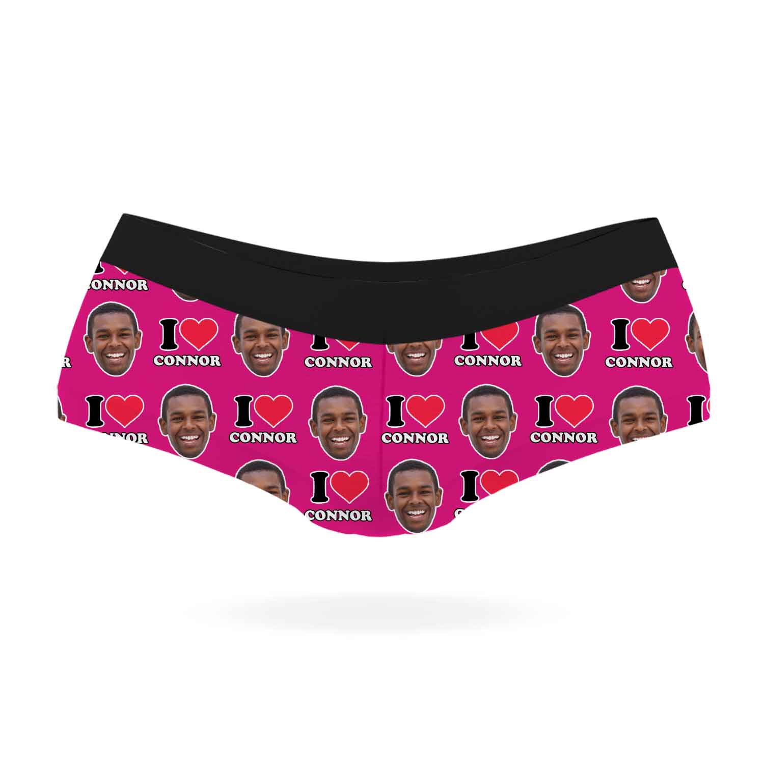 I Heart Name Knickers Personalised With Your Face