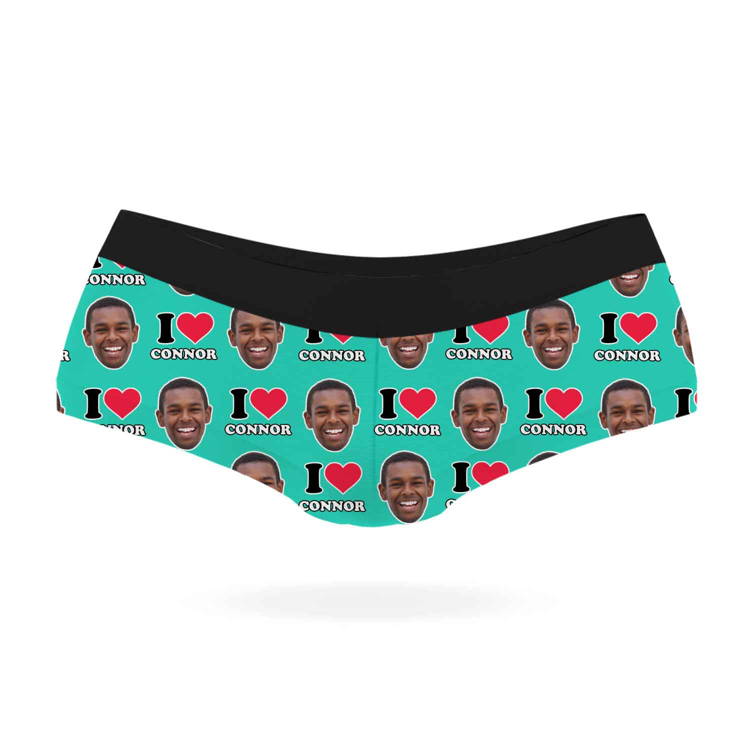 I Heart Name Knickers Personalised With Your Face