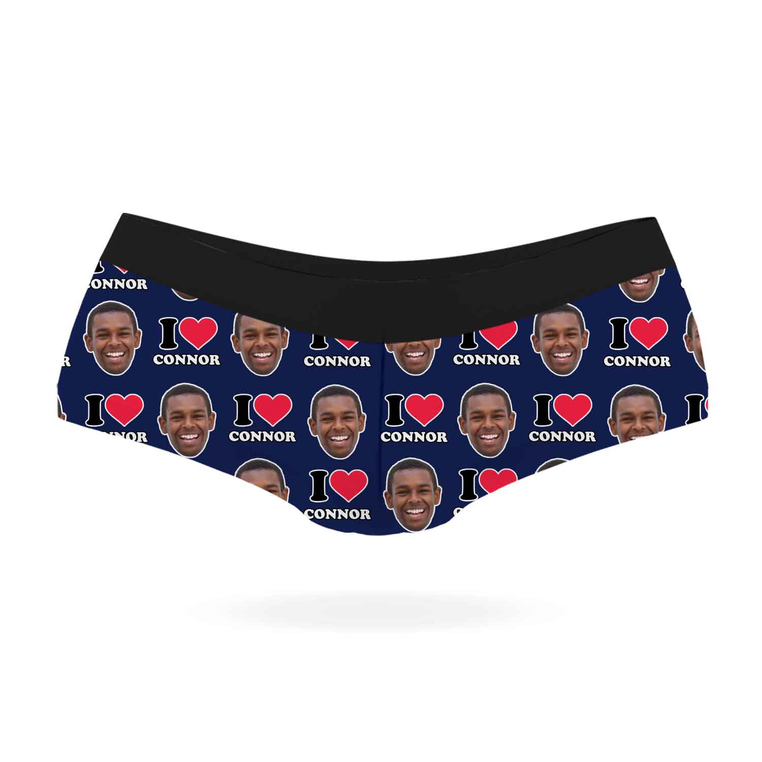 I Heart Name Knickers Personalised With Your Face