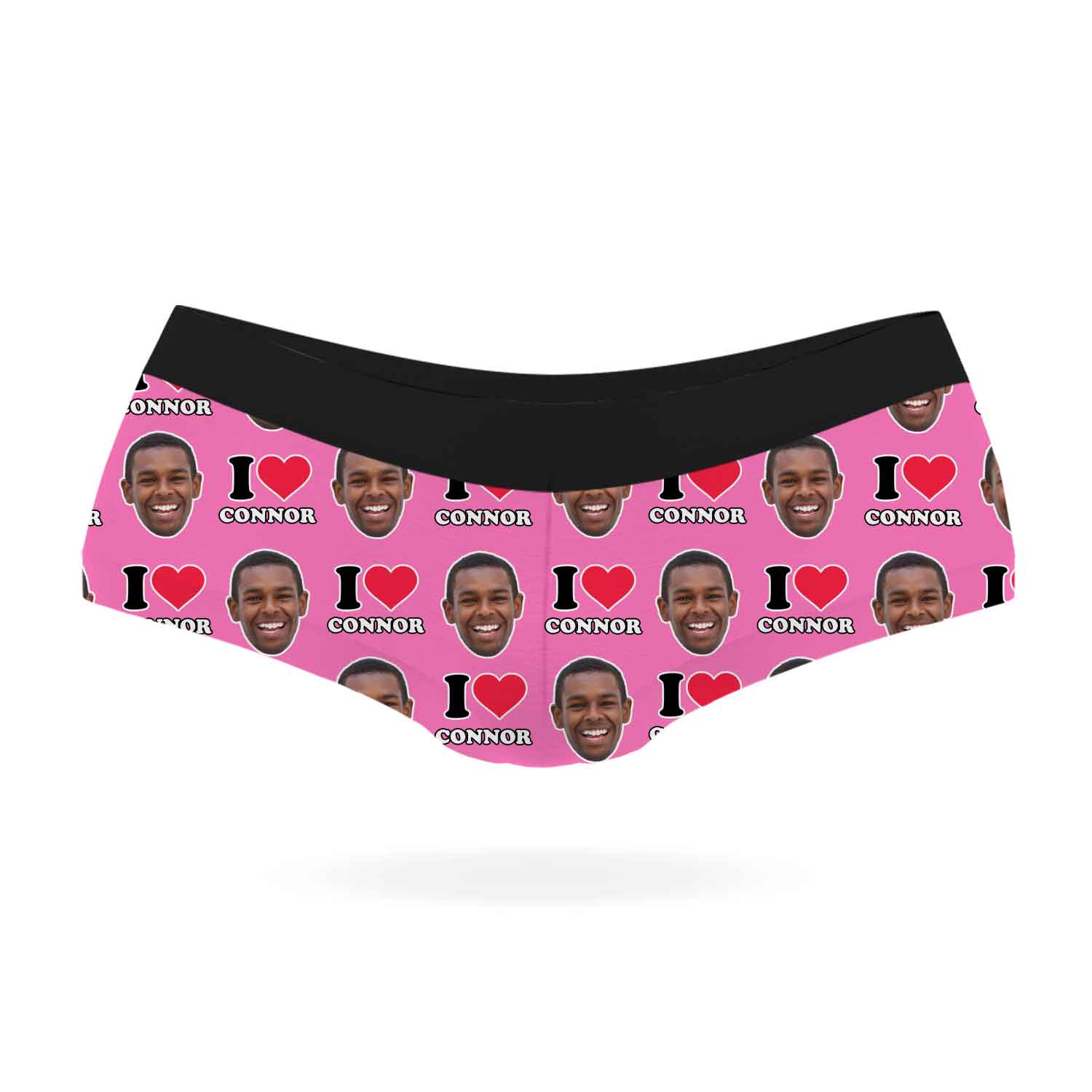 I Heart Name Knickers Personalised With Your Face