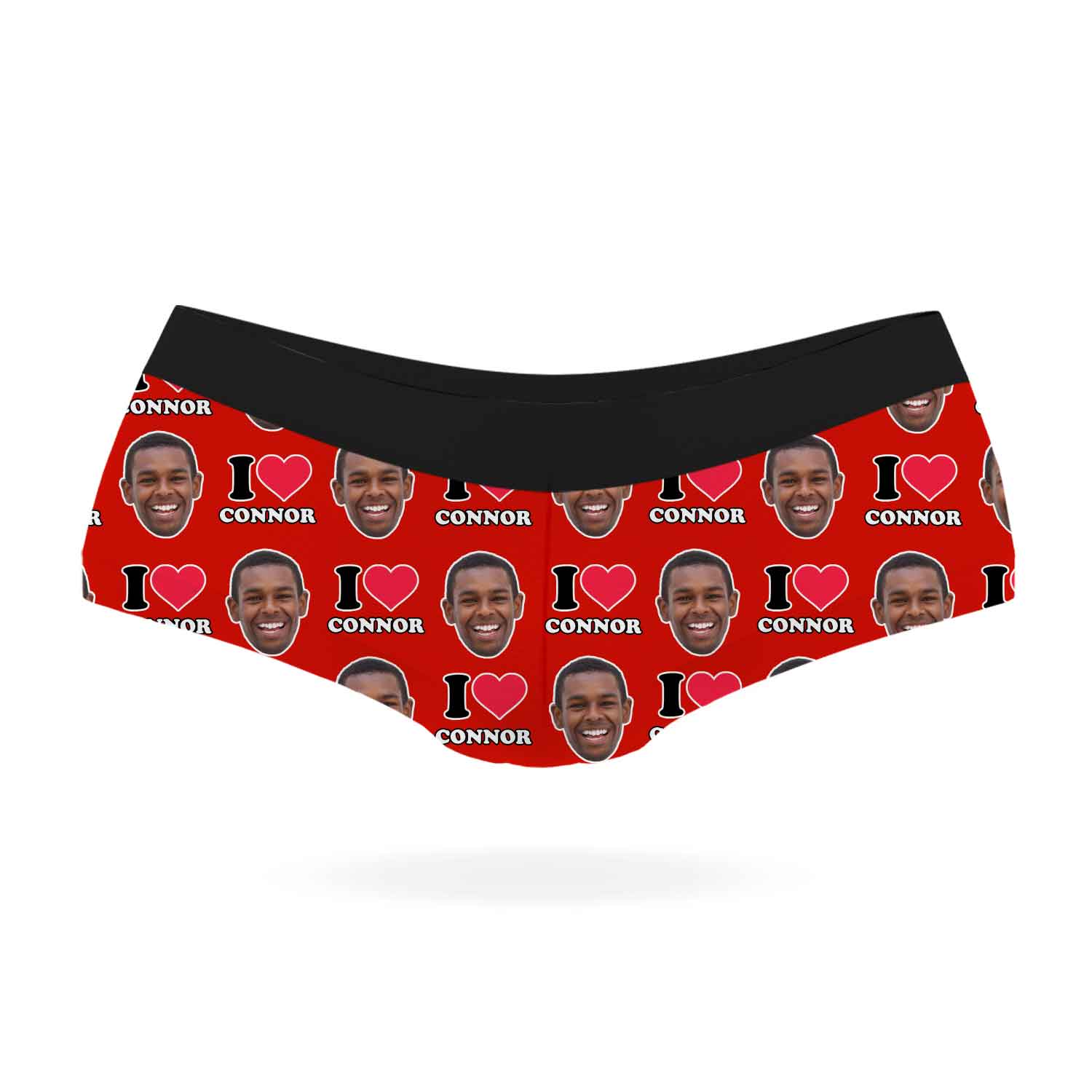 I Heart Name Knickers Personalised With Your Face