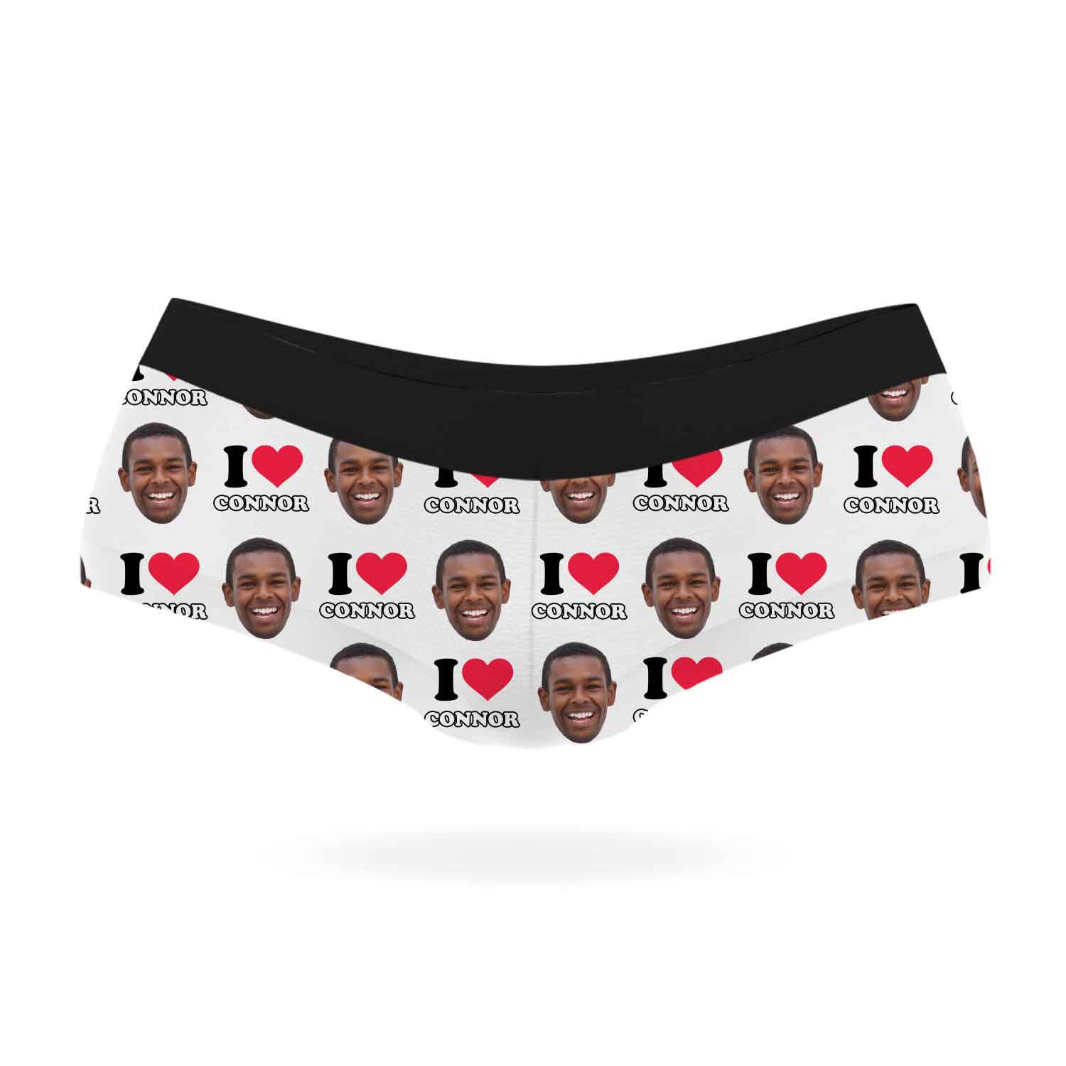 I Heart Name Knickers Personalised With Your Face