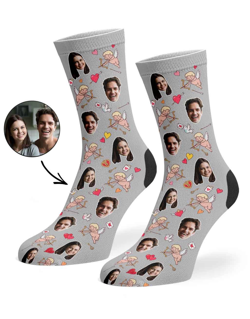 Cupid Guy Socks