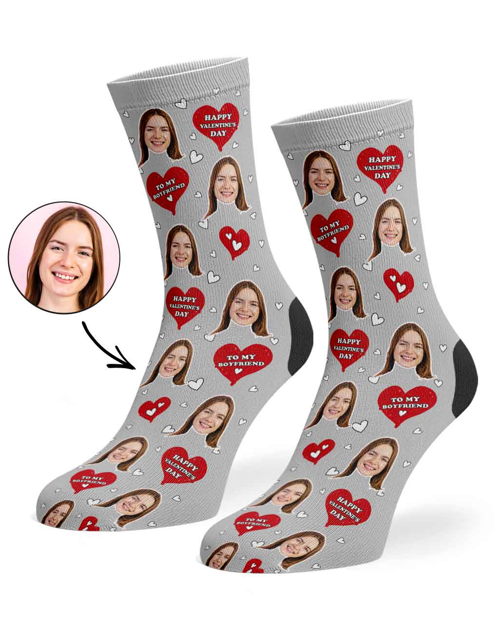Valentines Boyfriend Socks